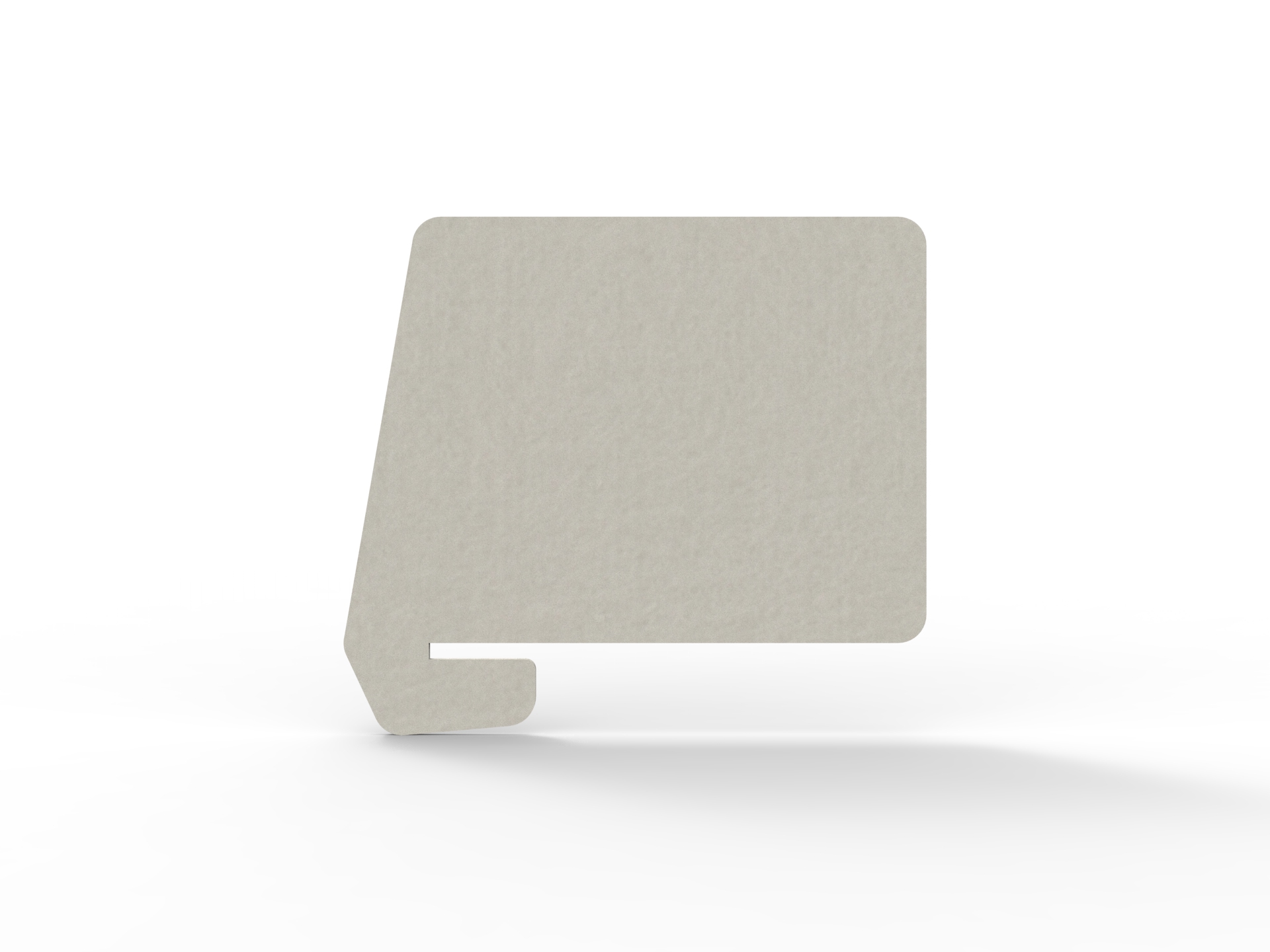 Rapidline Acouline Slide On Desk Screen – Frost 380, 12mm, 820 × 600mm