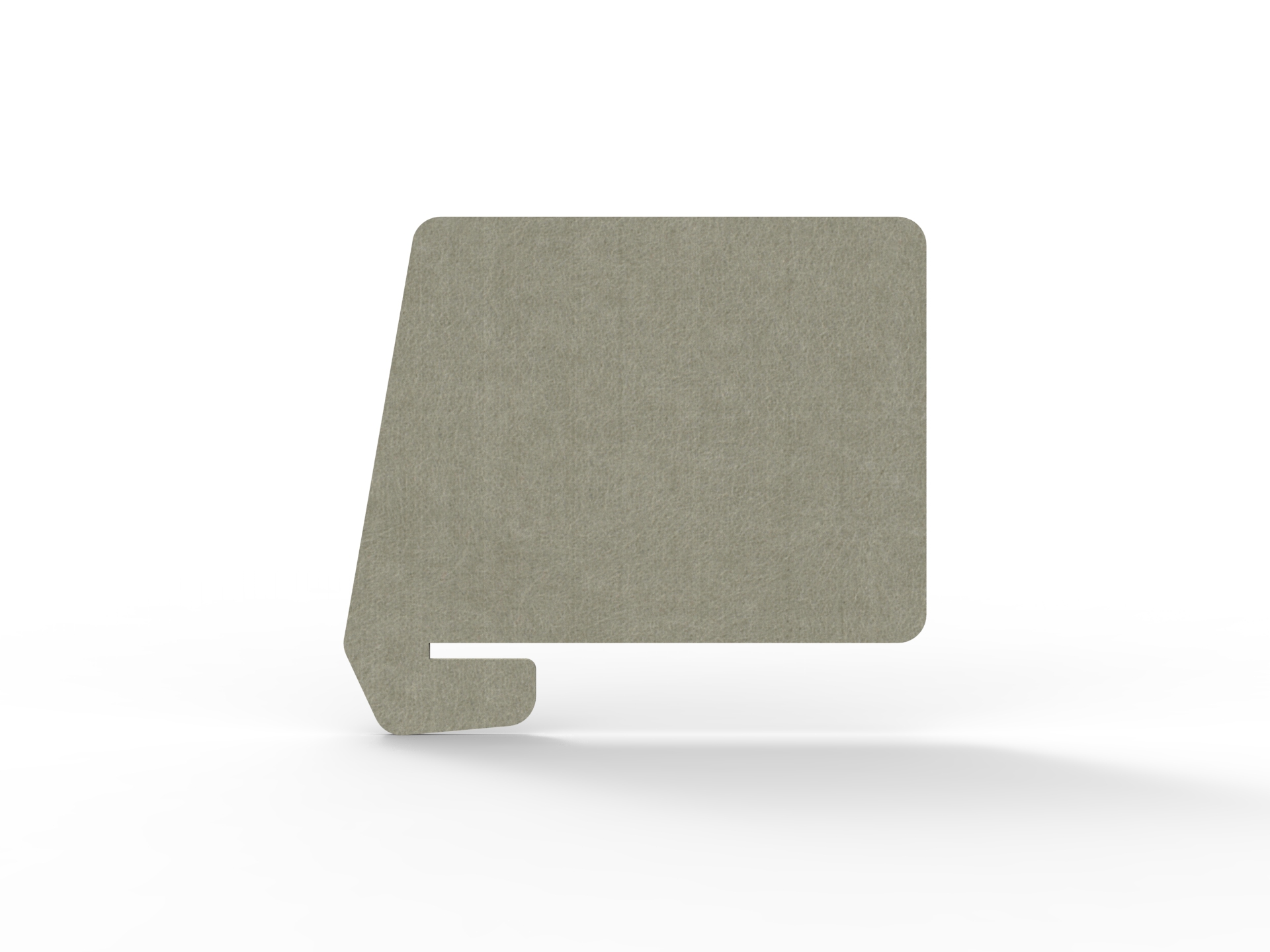 Acouline Slide-On Desk Screen – Moss 090 | 24mm Hook Cut | 820 × 600mm | Rapidline