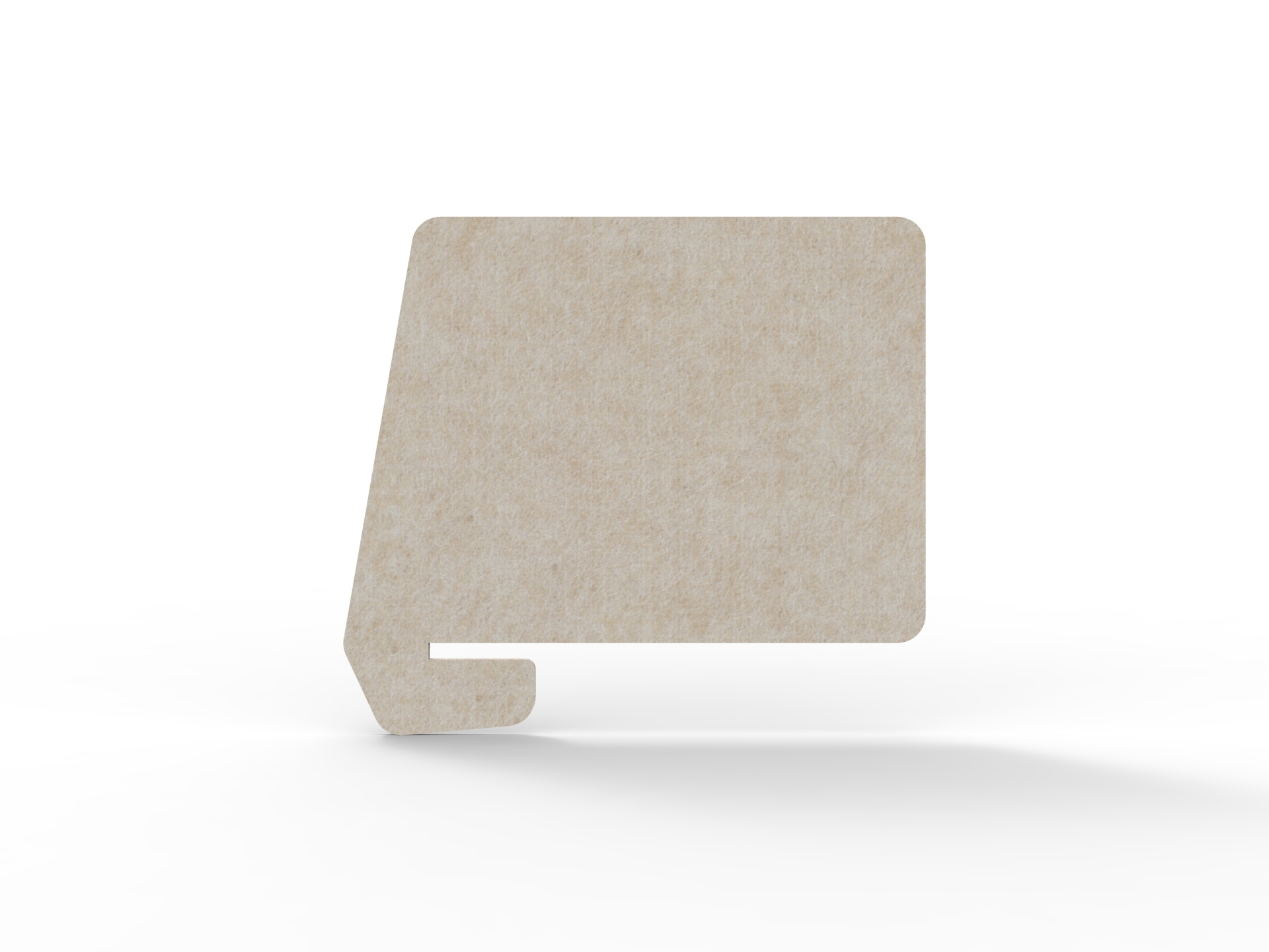 Acouline Slide-On Desk Screen – Truffle | 24mm × 820mm W × 600mm H | Rapidline