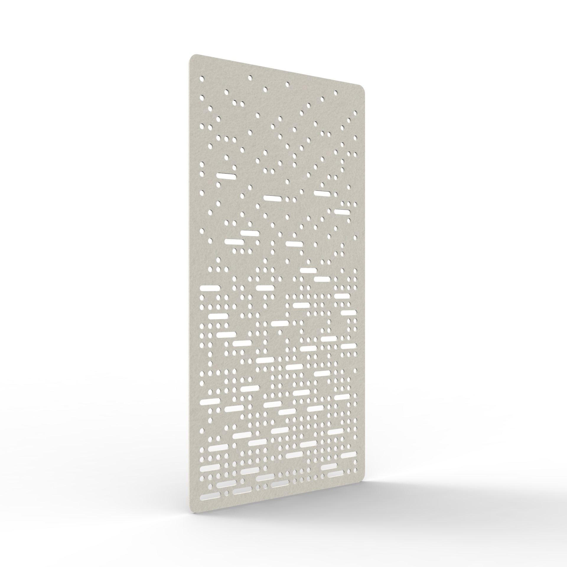 Pulse Hanging Screen - 2400mm H x 12mm T x 1200mm W in Frost 380 - Image 2