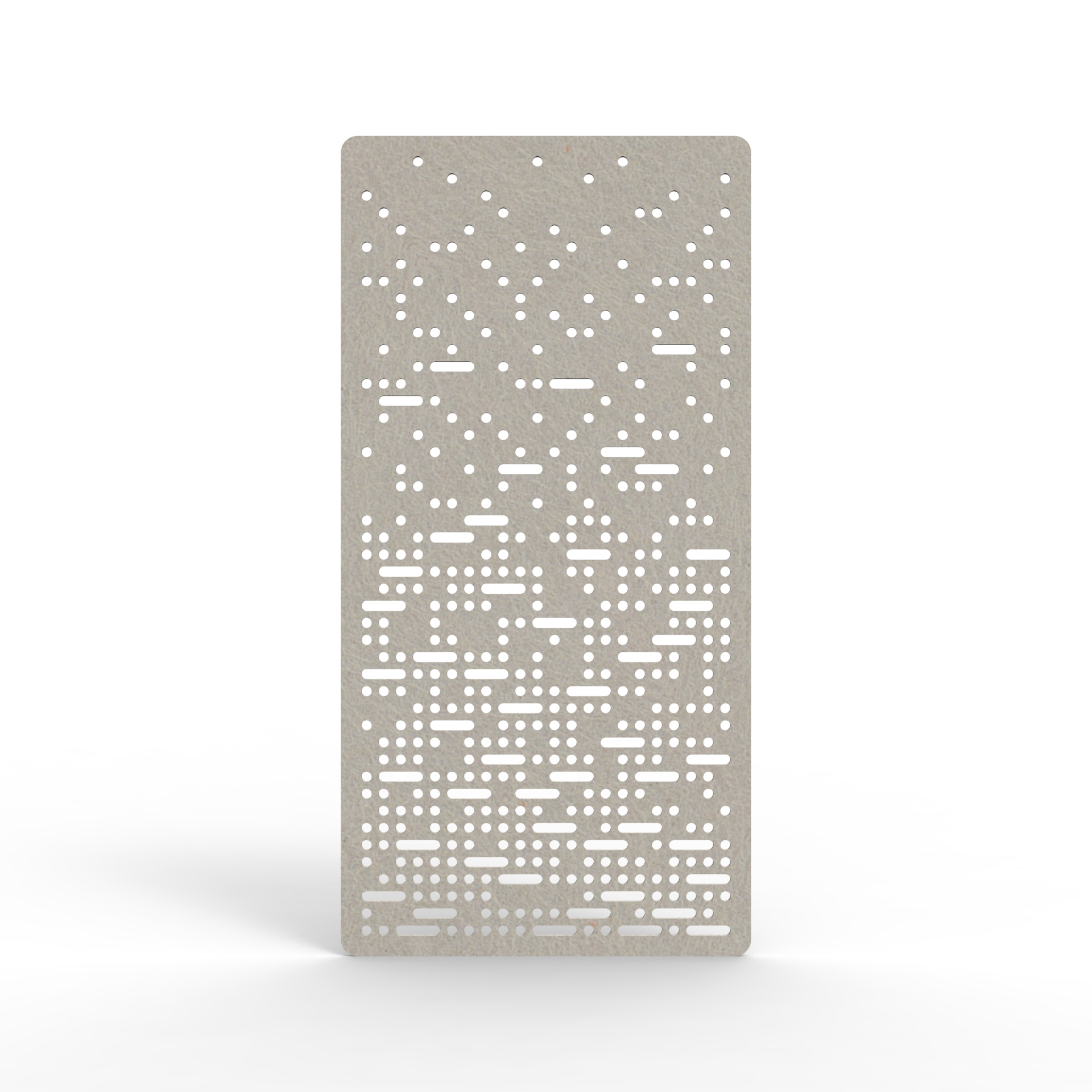 Pulse Hanging Screen - 2400mm H x 12mm T x 1200mm W in Mist 500