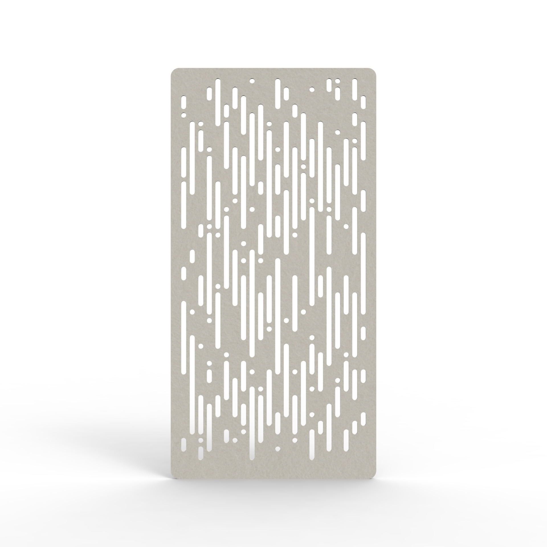 Rain Hanging Screen - 2400mm H x 24mm T x 1200mm W in Frost 380