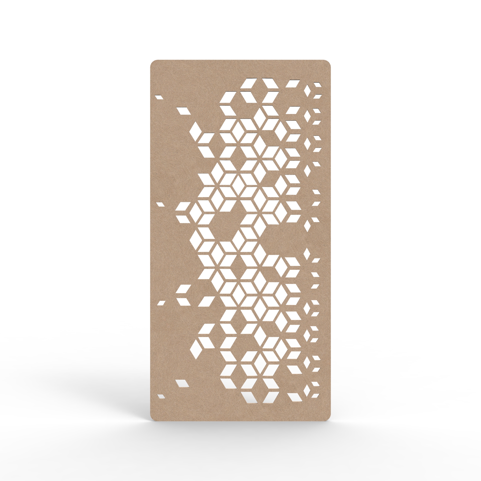 Vine Hanging Screen - 2400mm H x 24mm T x 1200mm W in Clay 370