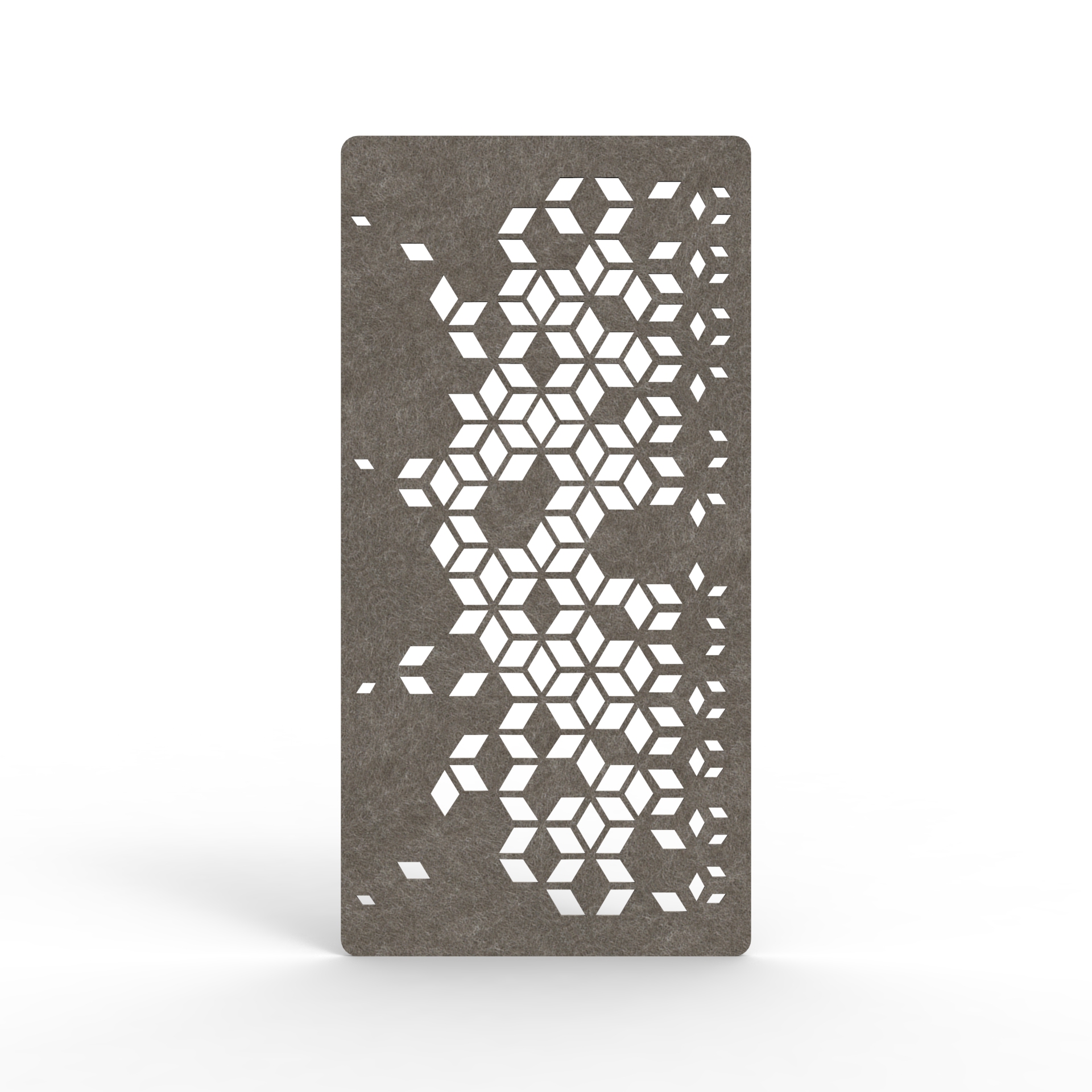 Vine Hanging Screen - 2400mm H x 12mm T x 1200mm W in Drift 130