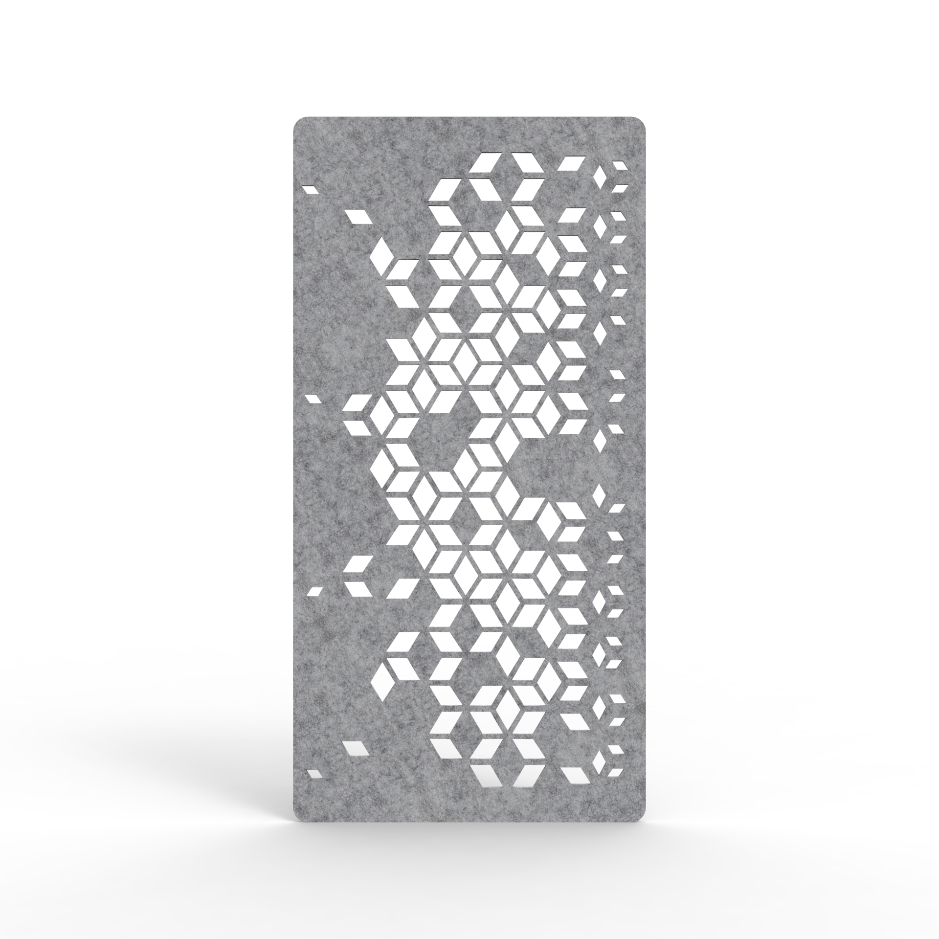 Vine Hanging Screen - 2400mm H x 24mm T x 1200mm W in Flint 030