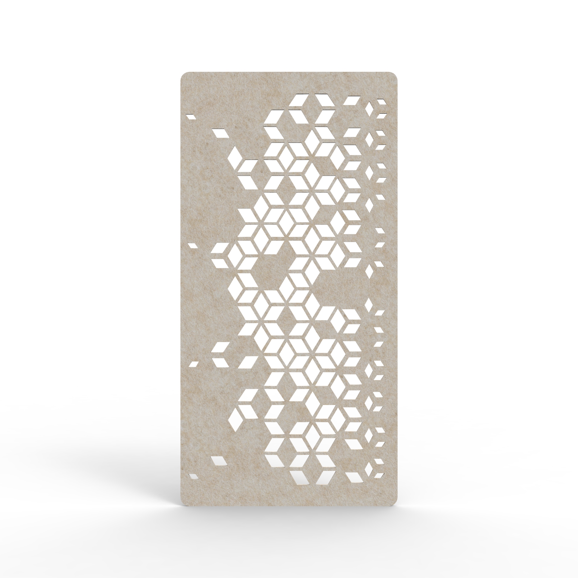 Vine Hanging Screen - 2700mm H x 24mm T x 1200mm W in Truffle 080
