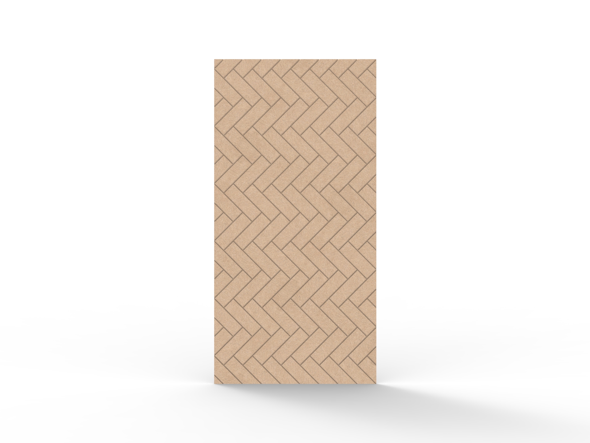 Acouline Herringbone Acoustic Wall Panel – Clay 370 | Rapidline | 24mm × 1200 × 2780mm