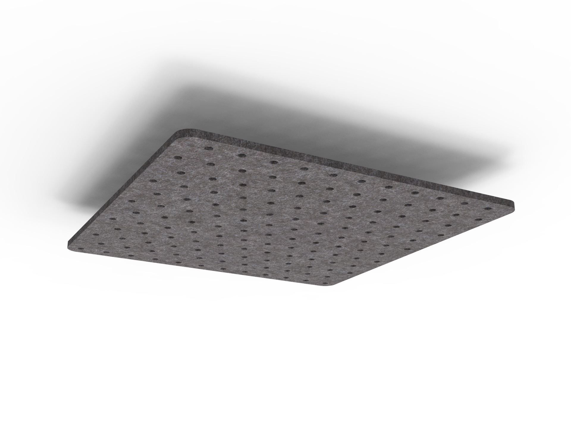 Ripple Hanging Ceiling Panels - 1200mm W x 1200mm D x 24mm T - in Char 040