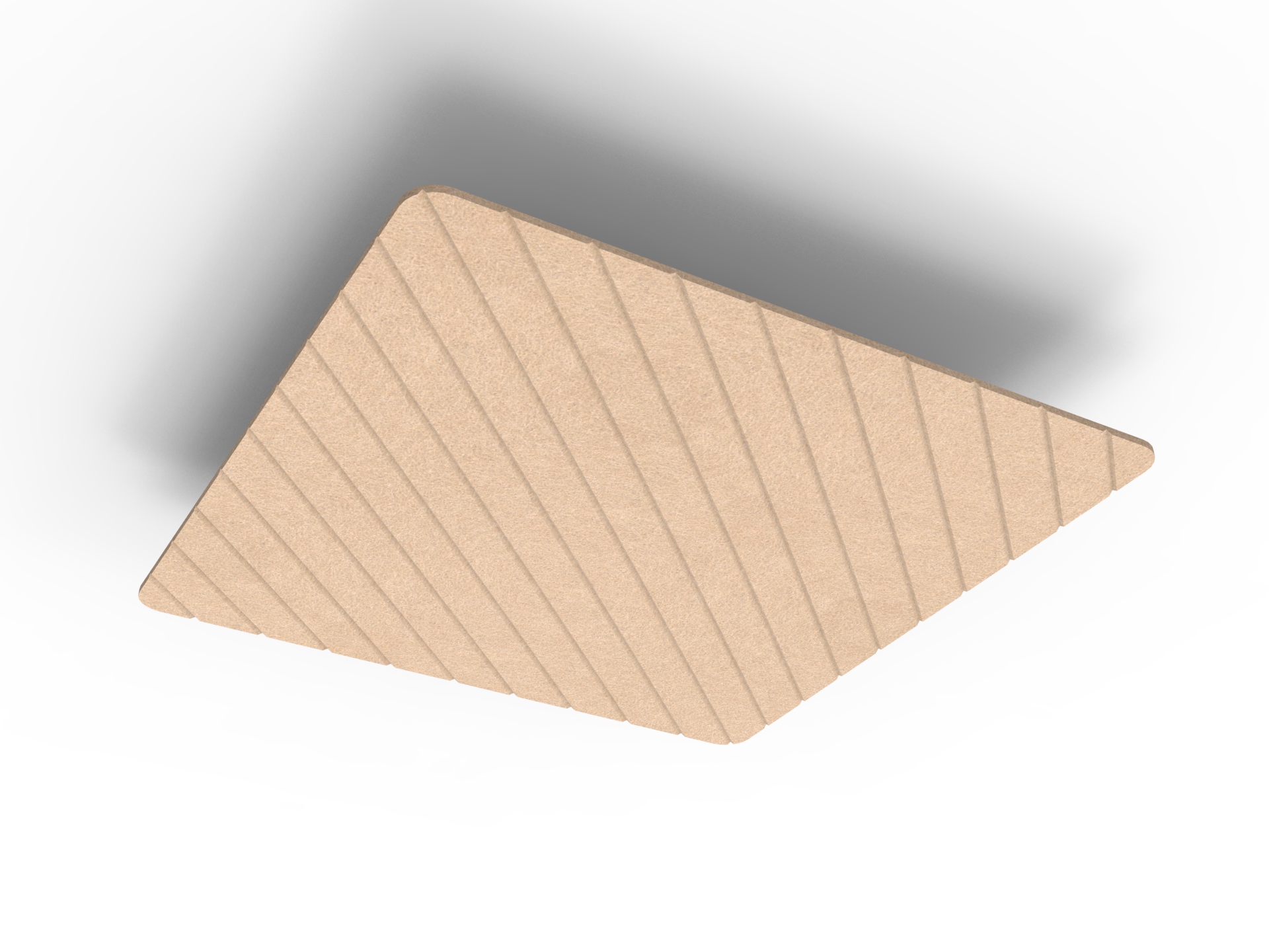 V Groove Glide Core Hanging Ceiling Panels - 1200mm W x 1200mm D x 24mm T - in Clay 370 - Image 2