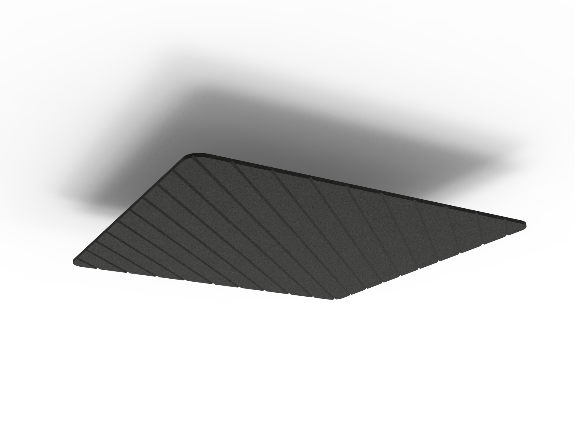 Rapidline V Groove Glide Core Hanging Ceiling Panel – Coal 070 | 1200×1200mm | 24mm Thick