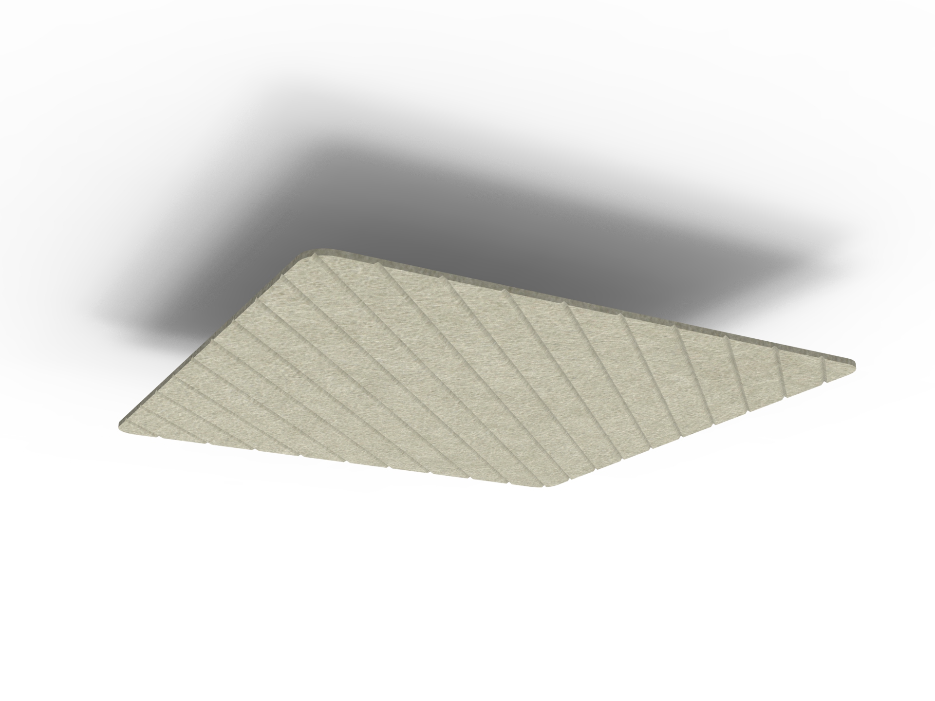V Groove Glide Core Hanging Ceiling Panels - 1200mm W x 1200mm D x 24mm T - in Moss 090