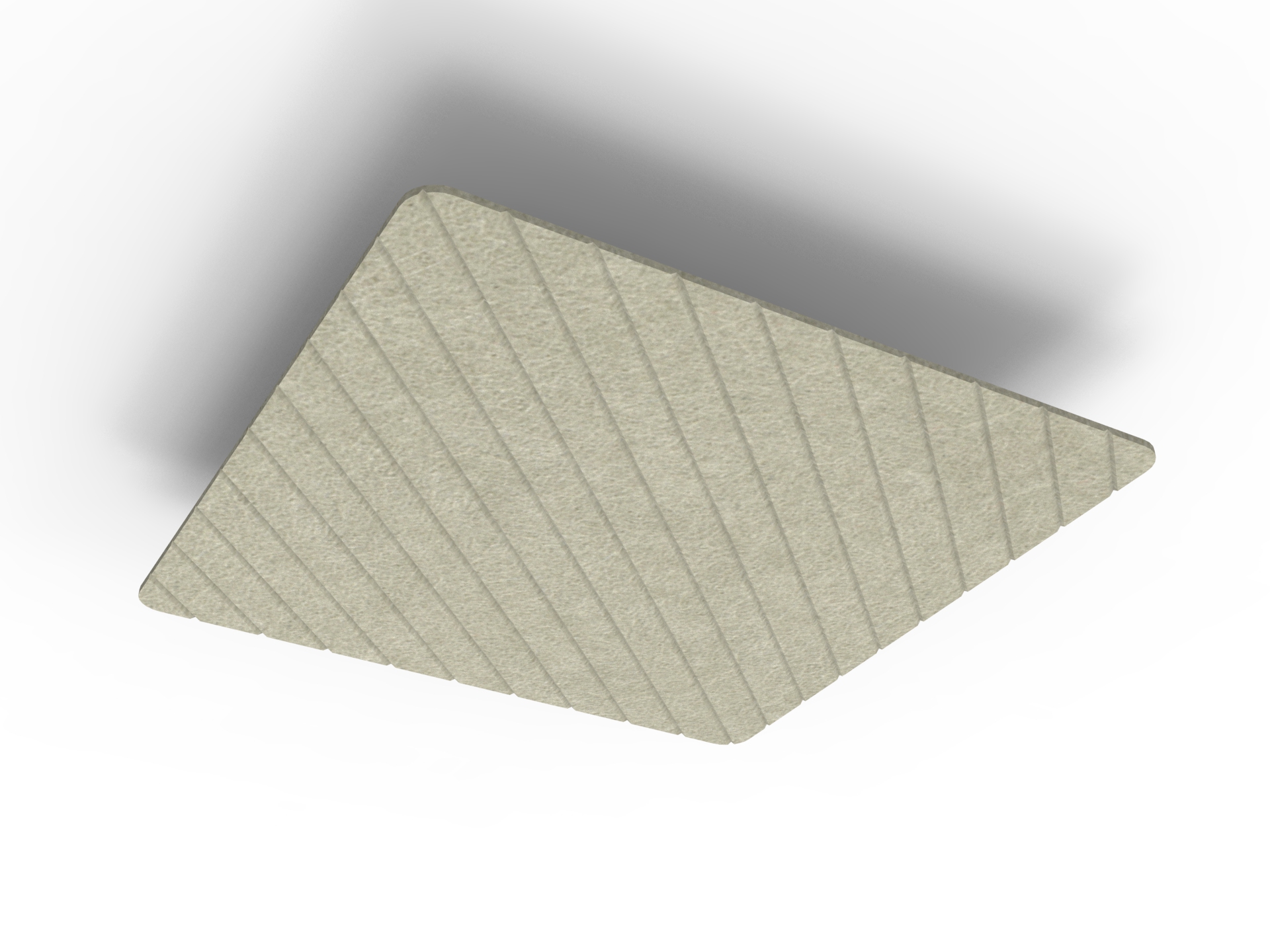 V Groove Glide Core Hanging Ceiling Panels - 1200mm W x 1200mm D x 24mm T - in Moss 090 - Image 2