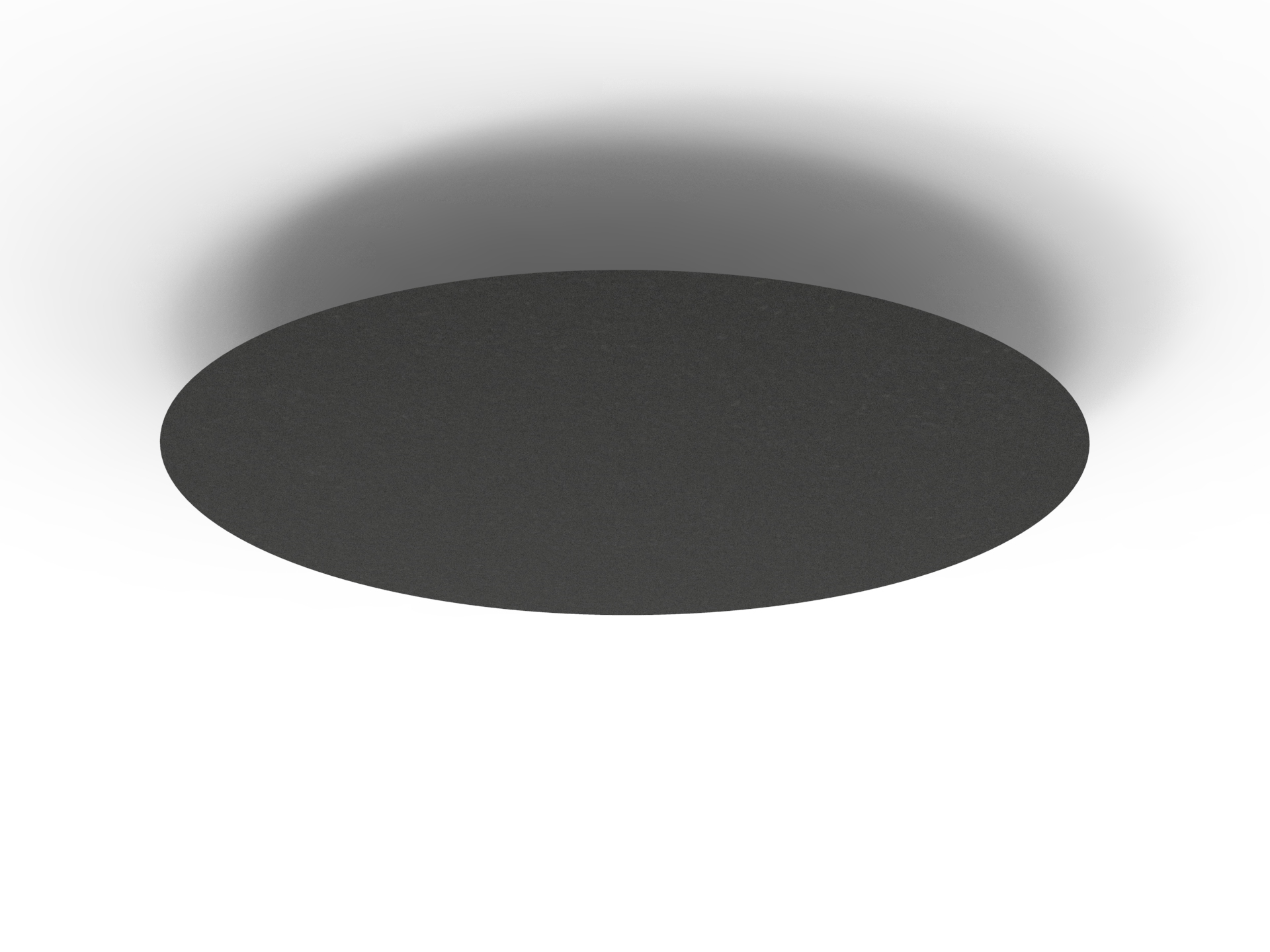 Acouline Halo Hanging Ceiling Panel – 1180mm Dia, 24mm Thick, NRC 0.85 – Coal 070