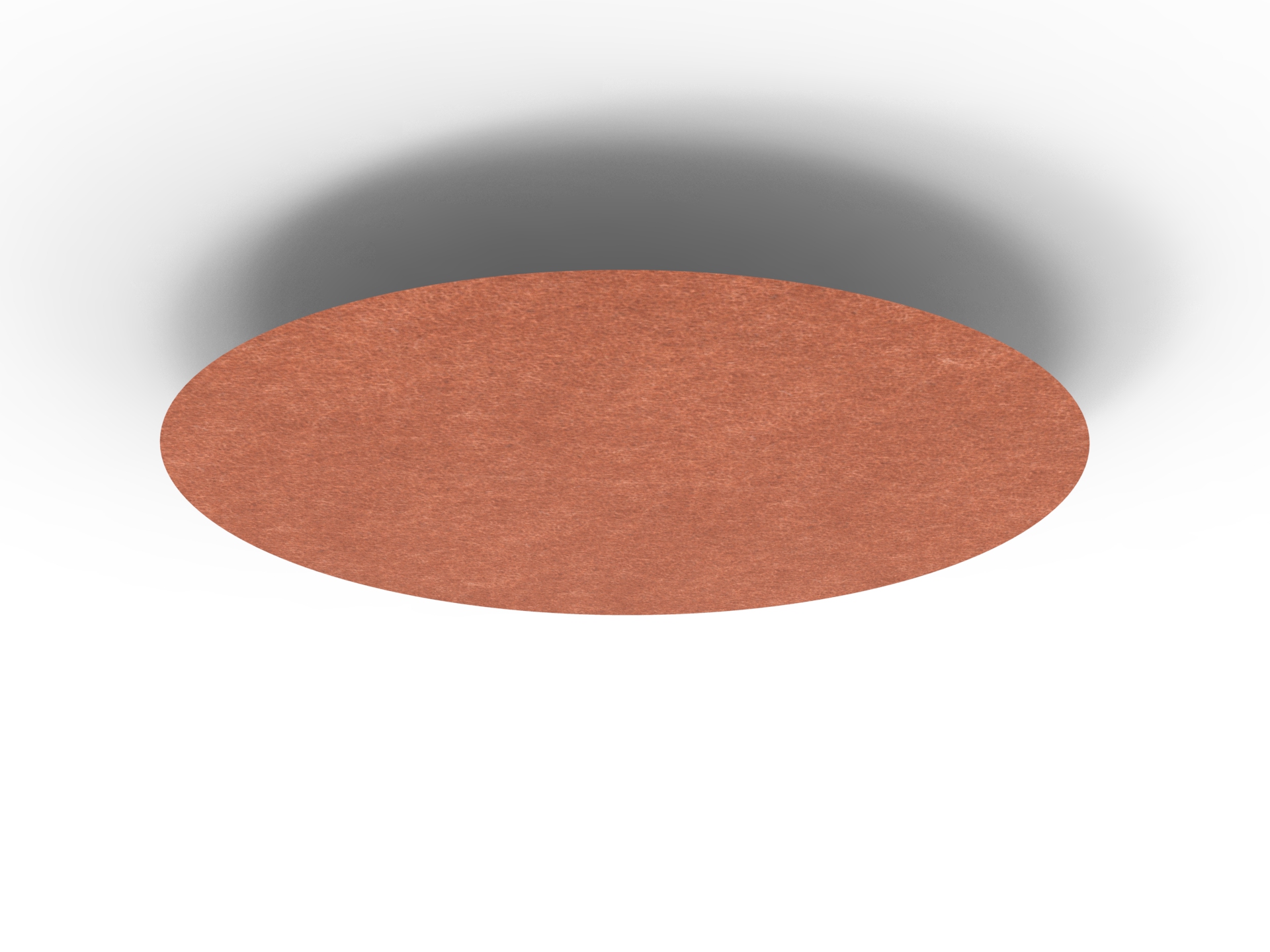 Acouline Halo Hanging Ceiling Panel – 1180mm Dia, 24mm Thick, Ember 120 (RAPIDLINE)