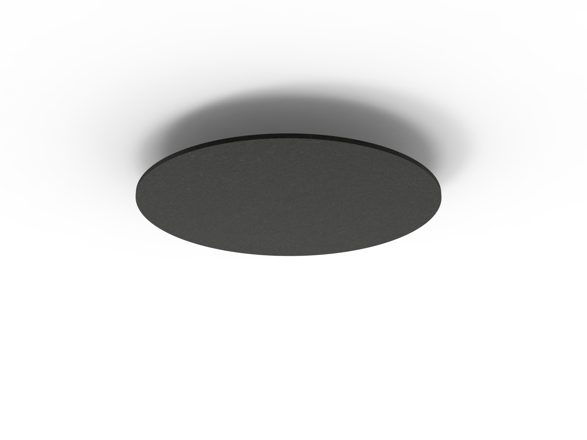 Acouline Halo Hanging Ceiling Panel – 790mm Dia | Coal 070 | 24mm | 100% PET | NRC 0.85