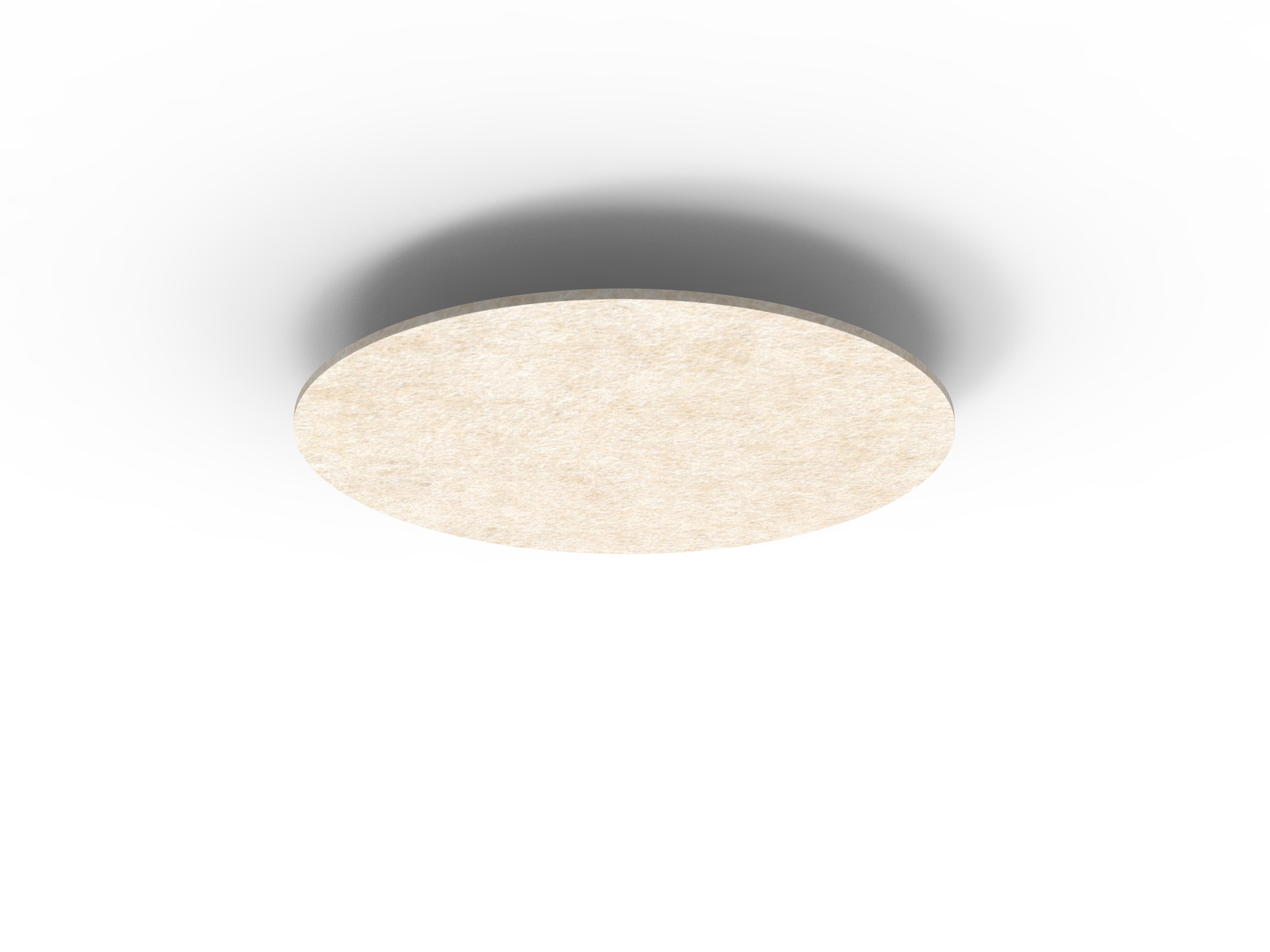Acouline Halo Hanging Ceiling Panel – 790mm Dia | Truffle 080 | 24mm | 100% PET | NRC 0.85