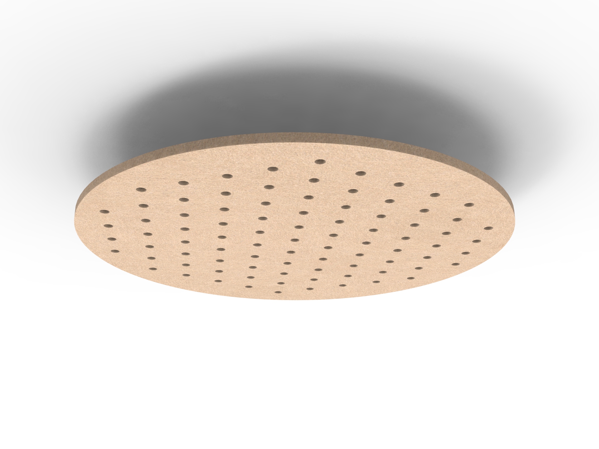 Ripple Halo Hanging Ceiling Panel – Clay 370 | 1180mm Dia | Acoustic PET