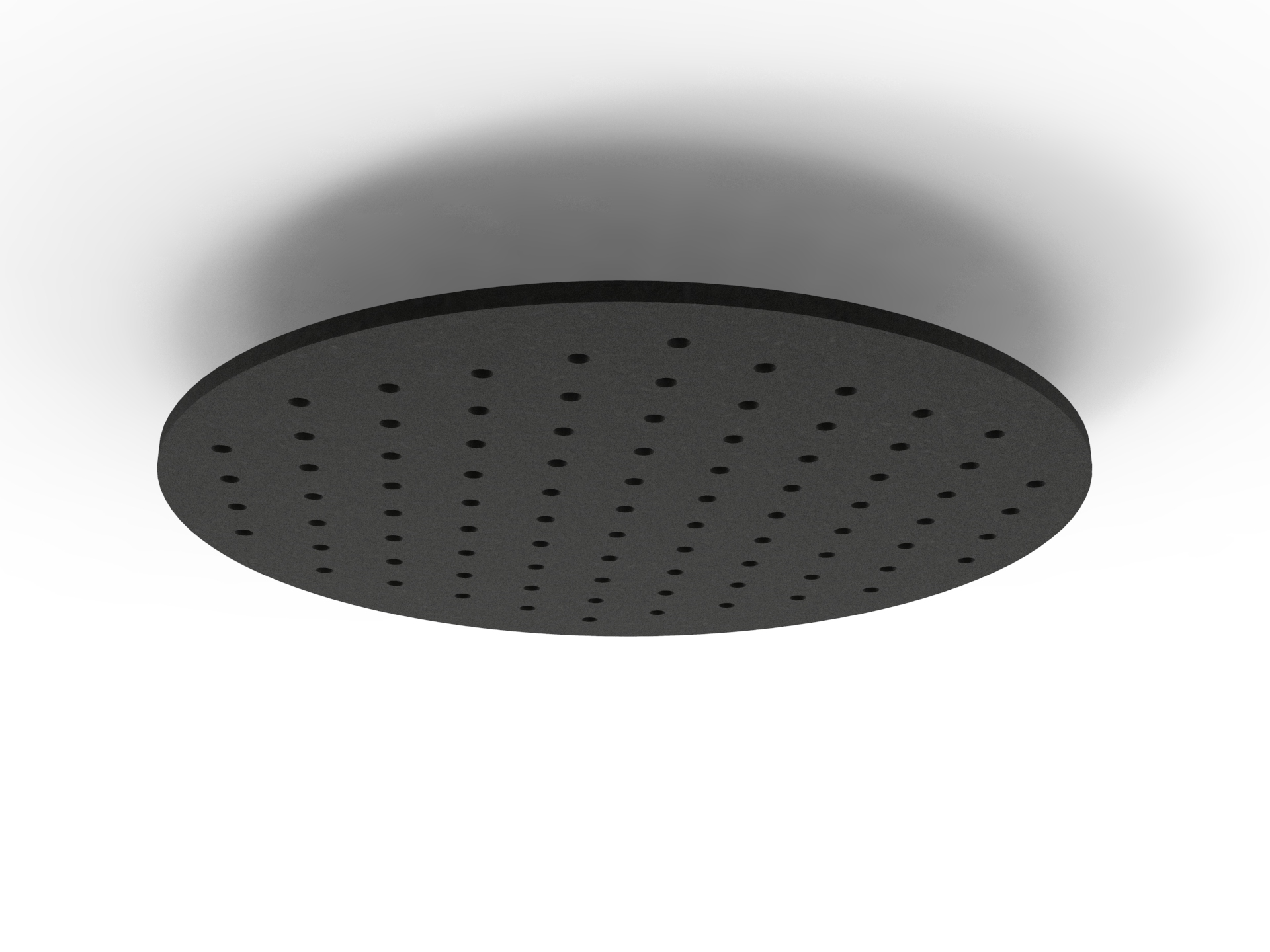 Rapidline Ripple Halo Hanging Ceiling Panel – 1180mm Dia, 24mm, Coal (070)