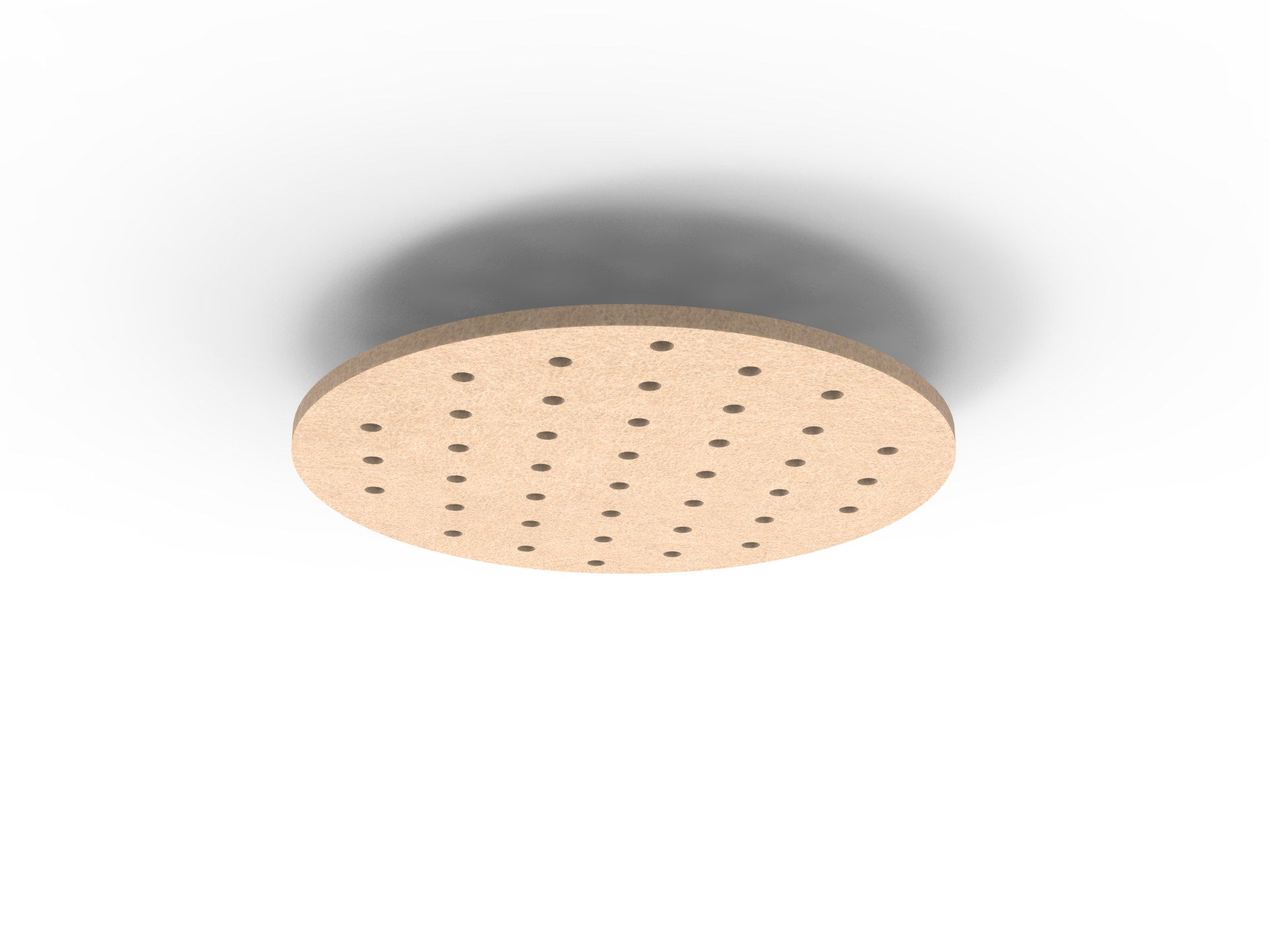 Acouline Ripple Halo Hanging Ceiling Panel – Clay 370 | 790mm Dia × 24mm | NRC 0.85