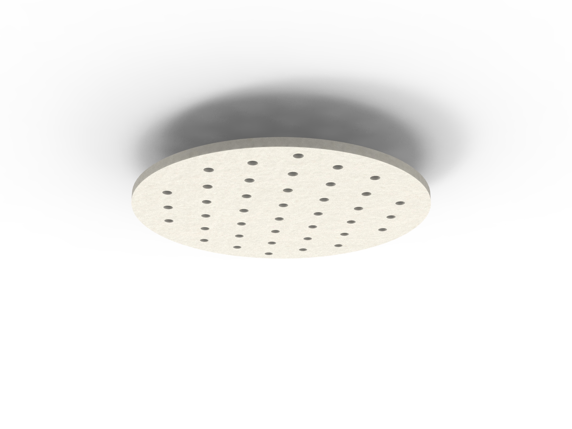 Acouline Ripple Halo Hanging Ceiling Panel – Frost 380 | 790mm Dia × 24mm | NRC 0.85