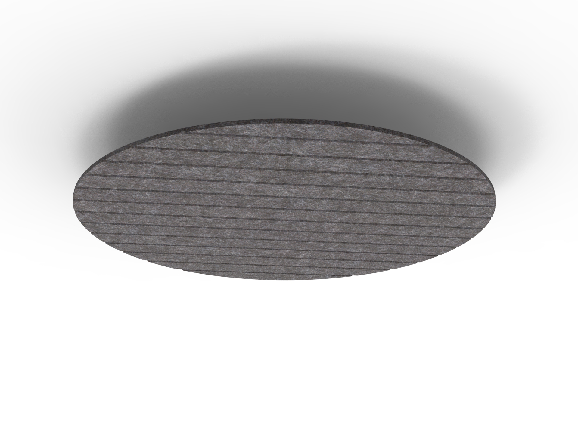 Acouline Halo V Groove Hanging Ceiling Panel – 1180mm Dia – 24mm – Char (040)