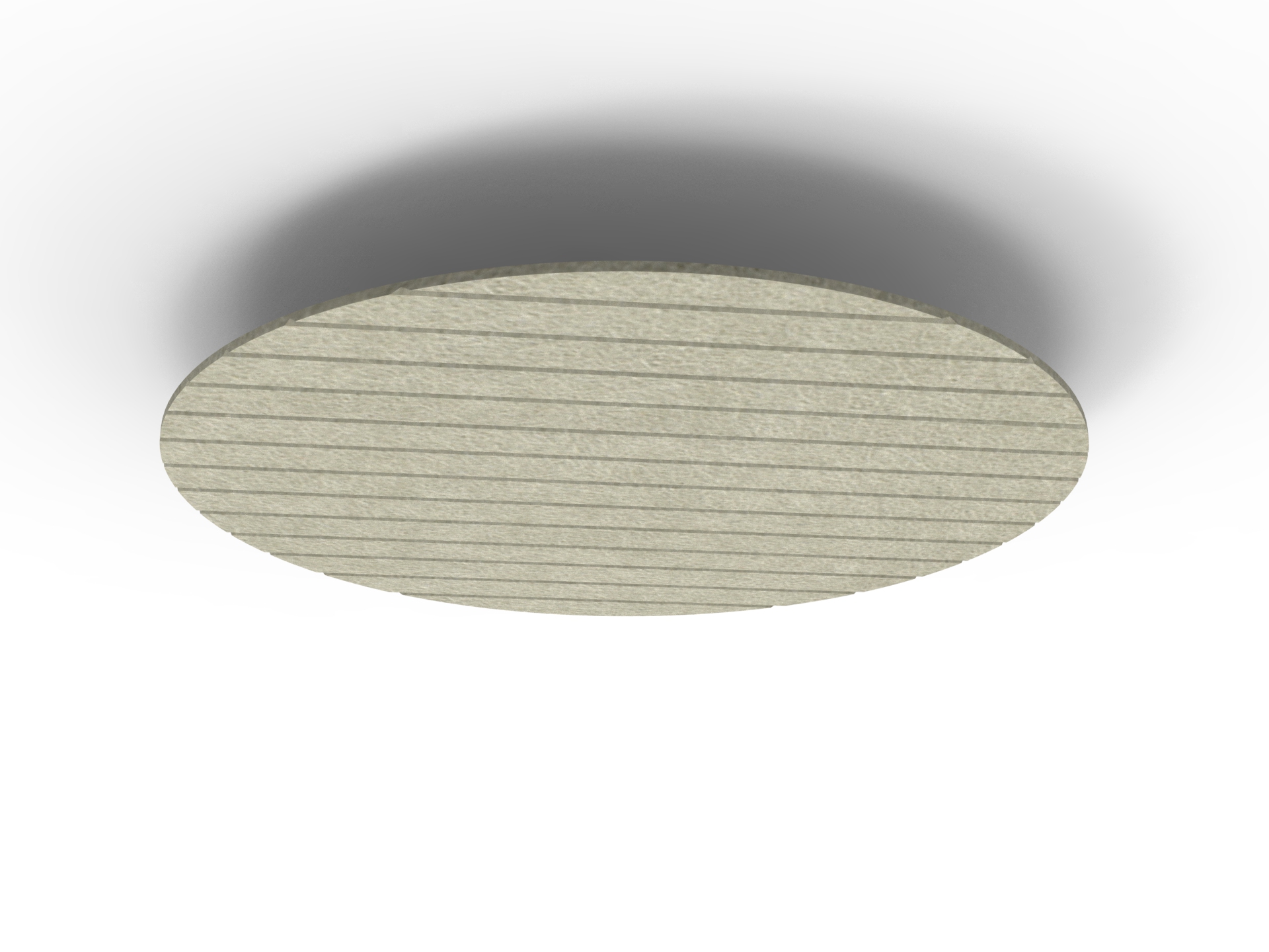 Acouline Halo V Groove Hanging Ceiling Panel – 1180mm Dia, 24mm, Moss 090 (RAPIDLINE)