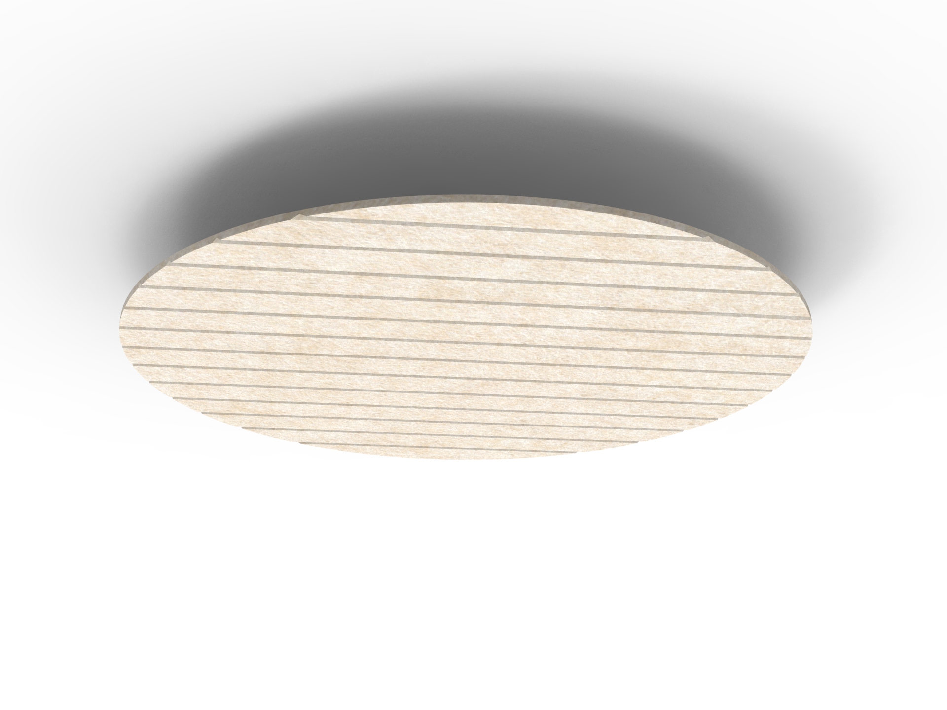 Acouline Halo V Groove Hanging Ceiling Panel – 1180mm Dia – 24mm – Truffle (080)