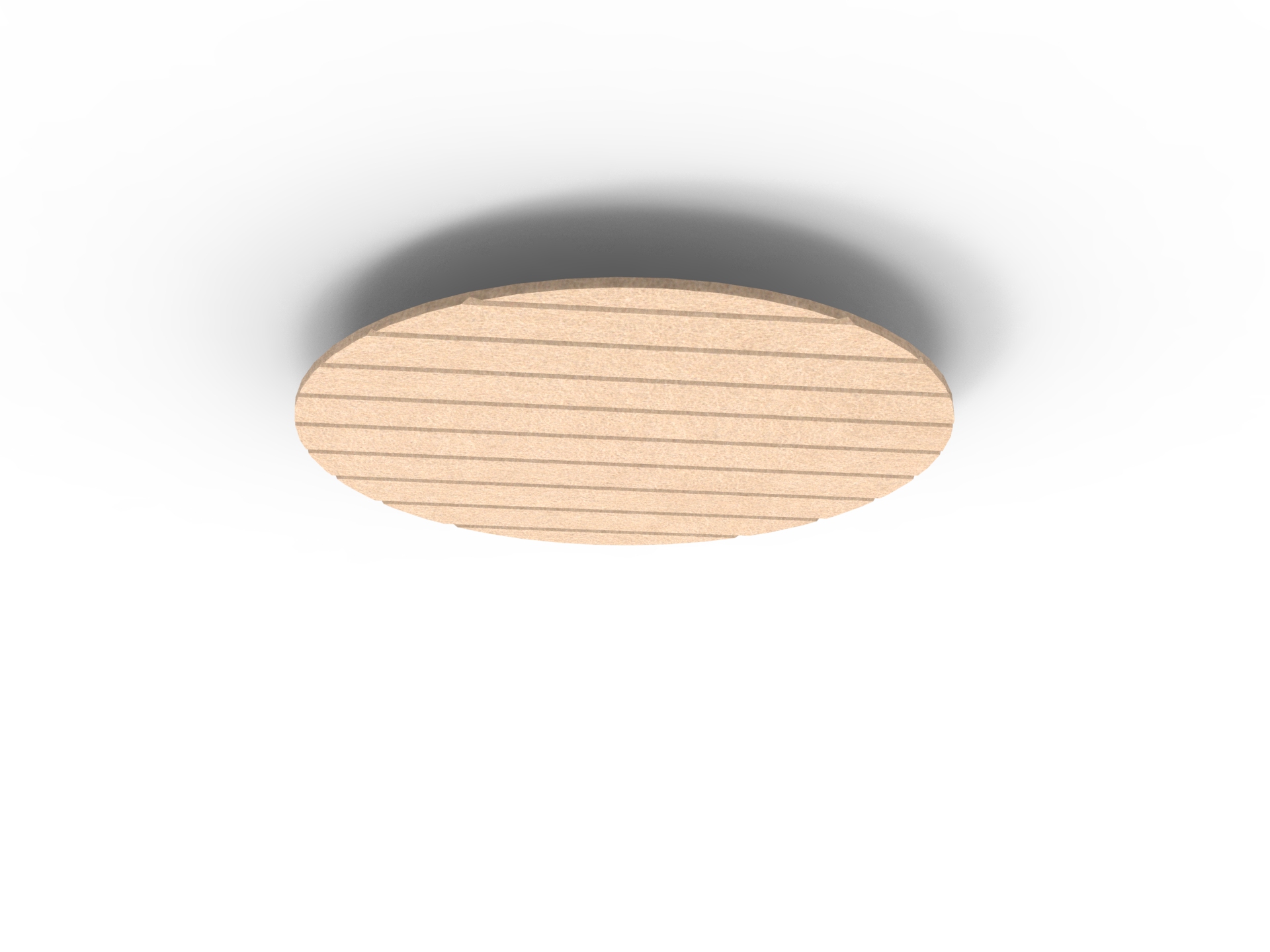Acouline Halo V Groove Hanging Ceiling Panel – 790mm Dia, 24mm Thick, Clay (370)