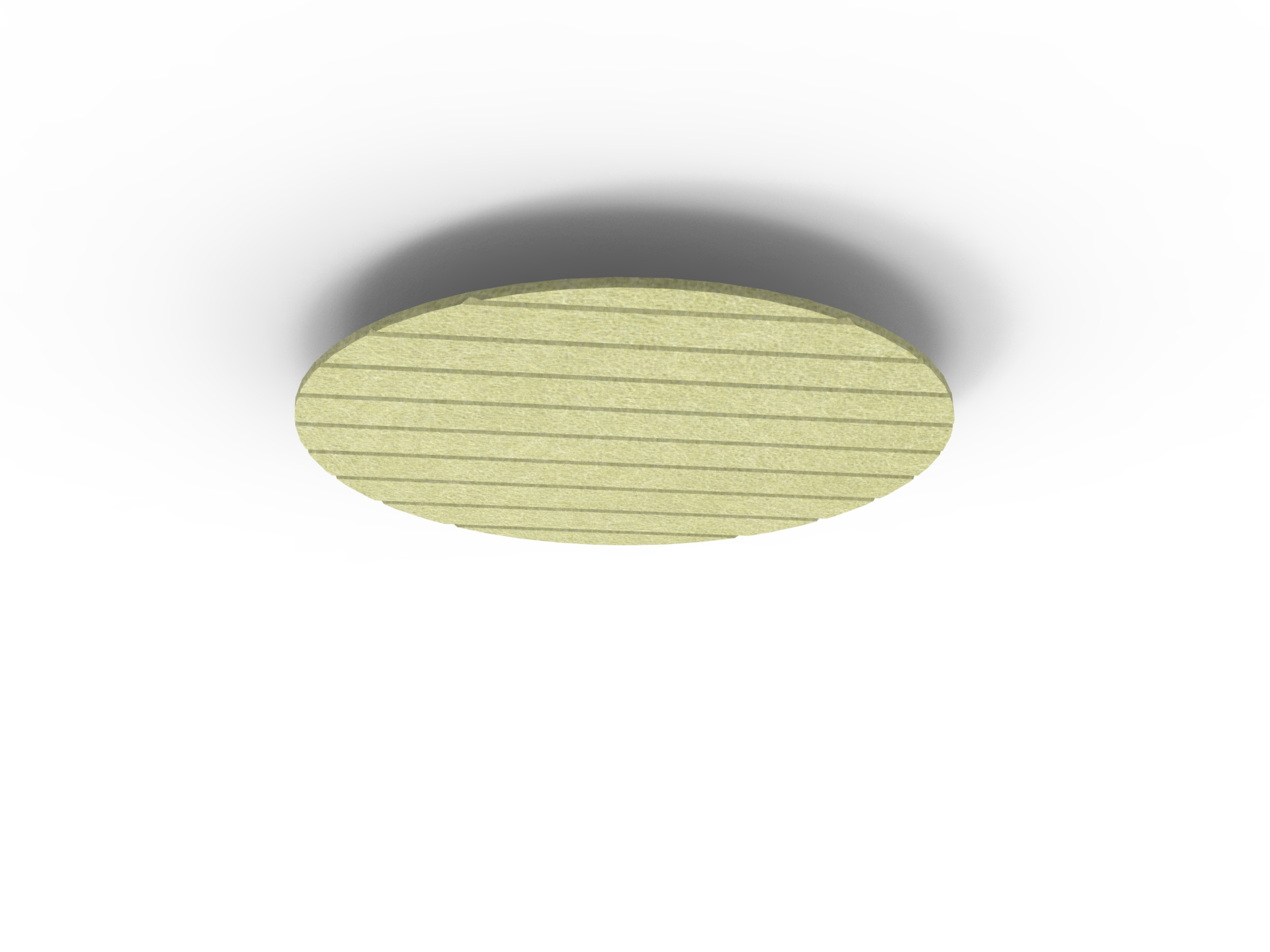 Acouline Halo V Groove Hanging Ceiling Panel – 790mm Dia, 24mm Thick, Fern (420)