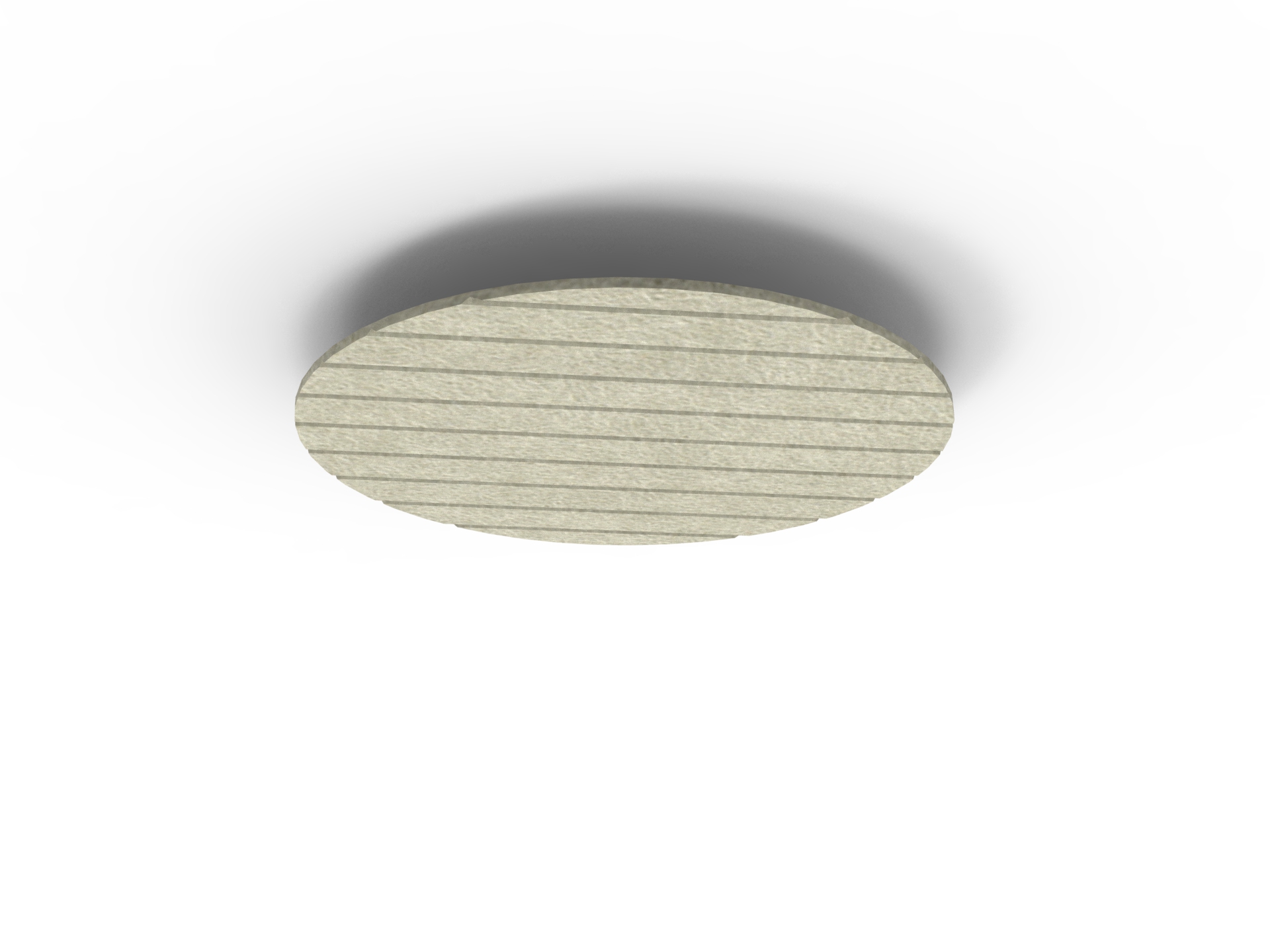 Acouline Halo V Groove Hanging Ceiling Panel – 790mm Dia, 24mm Thick, Moss (090) | Rapidline