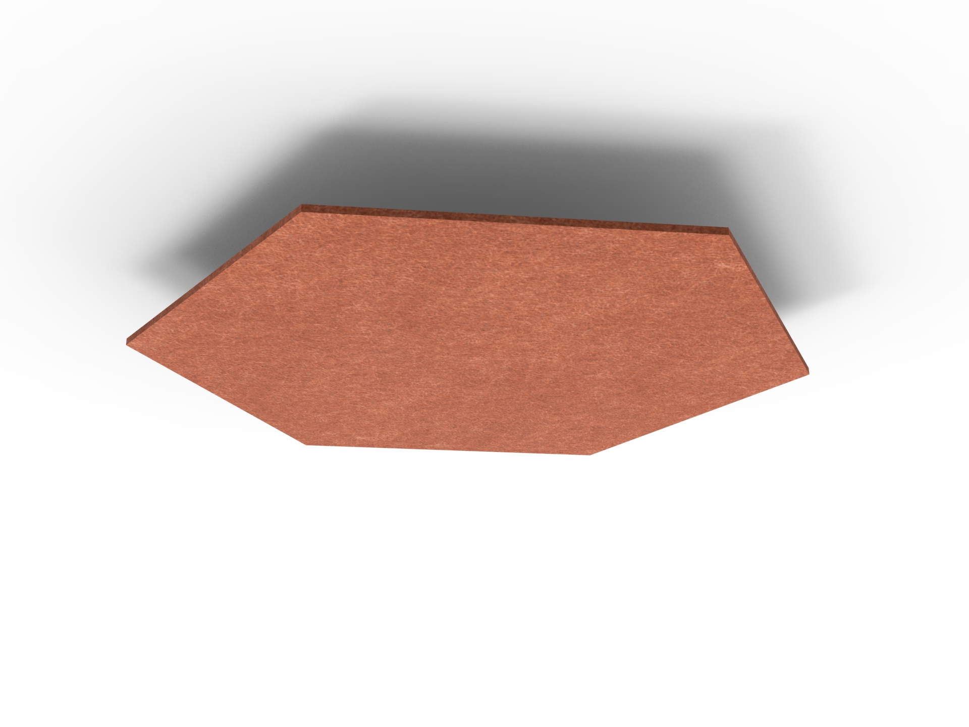 Acouline Original Hive Hanging Ceiling Panel – 1180mm Dia, 24mm, Ember Orange (120) | RAPIDLINE