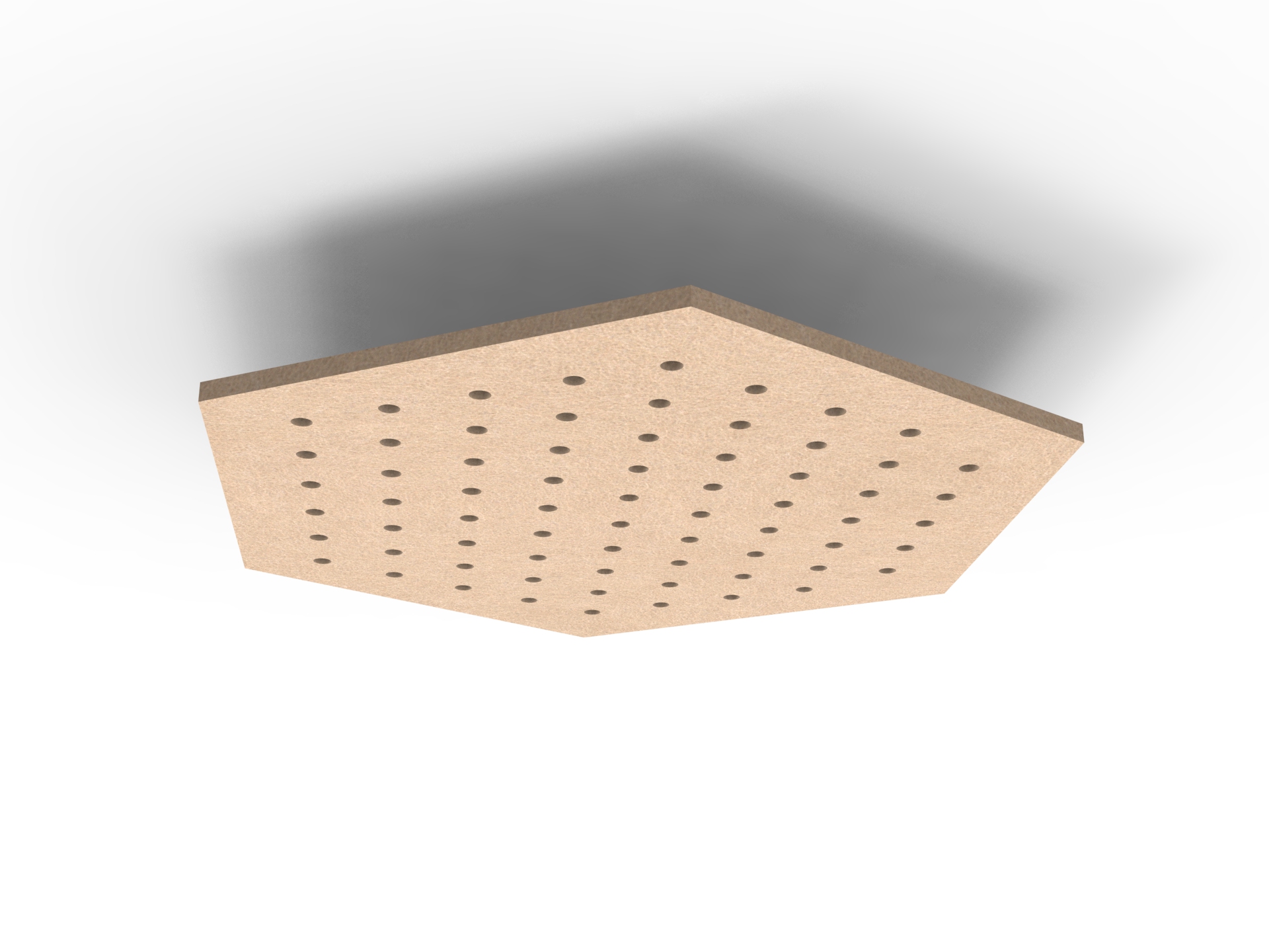 Ripple Hive Hanging Ceiling Panel – 1180mm Dia, 24mm, Clay 370 | NRC 0.85 Acoustic (RAPIDLINE)