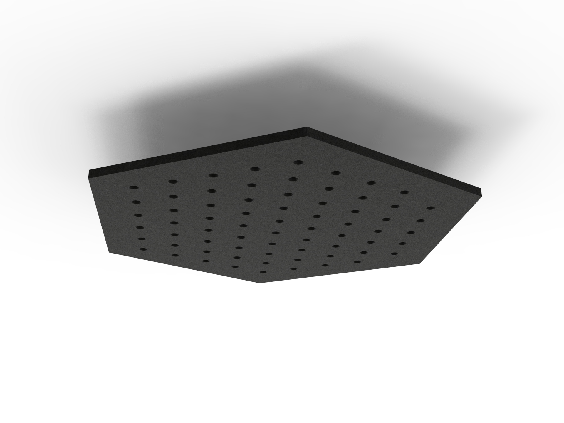 Ripple Hive Hanging Ceiling Panel – 1180mm Dia, 24mm Thick, NRC 0.85, 10-Year Warranty – Coal