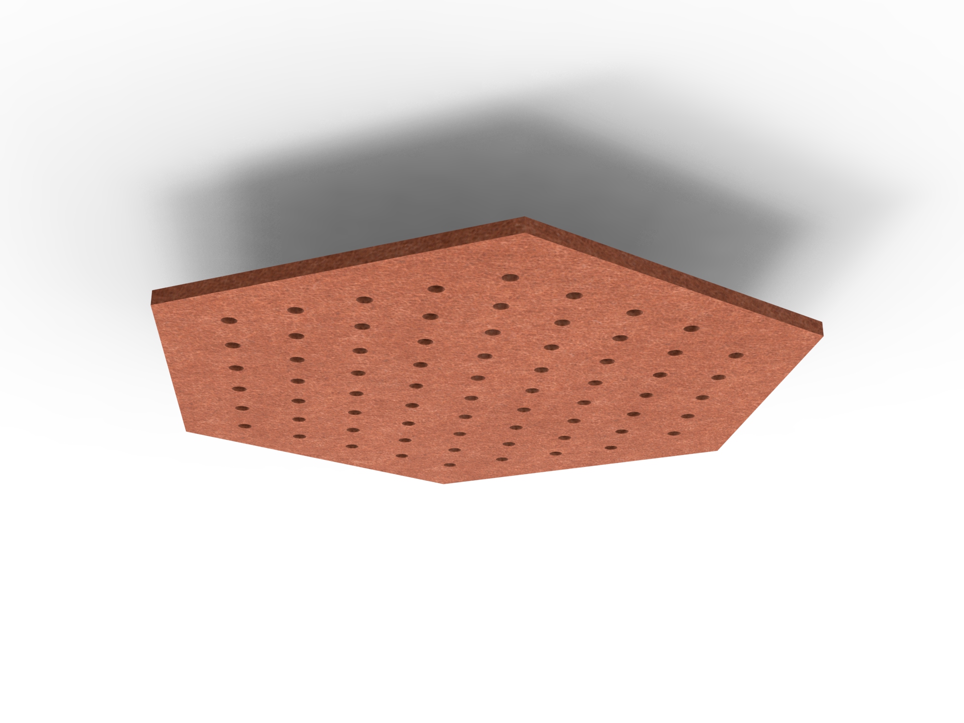 Acouline Ripple Hive Hanging Ceiling Panel – Ember, 1180mm Dia, 24mm, NRC 0.85