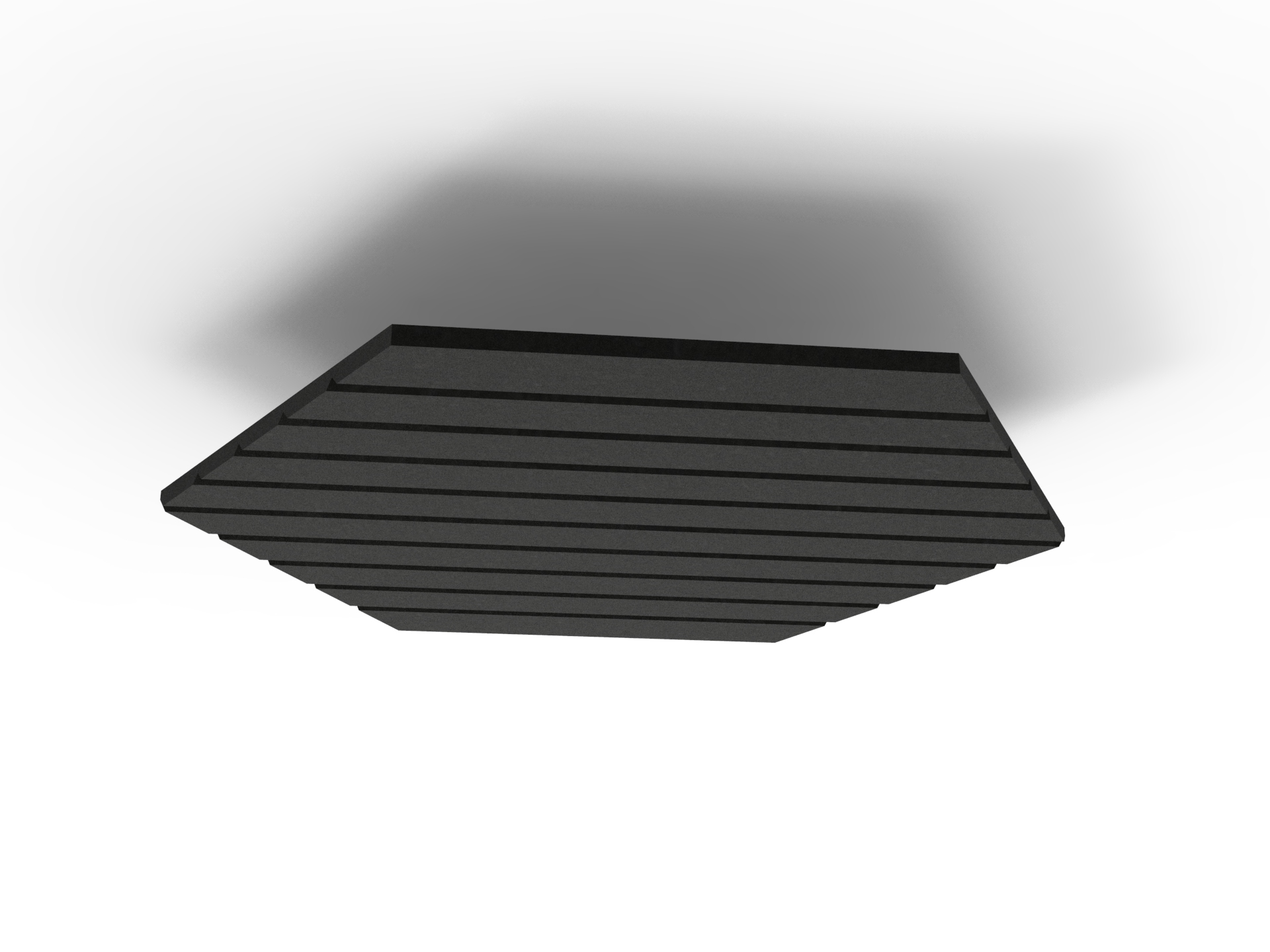 Acouline Hive V-Groove Hanging Ceiling Panel – 1180mm Dia – 24mm – Coal