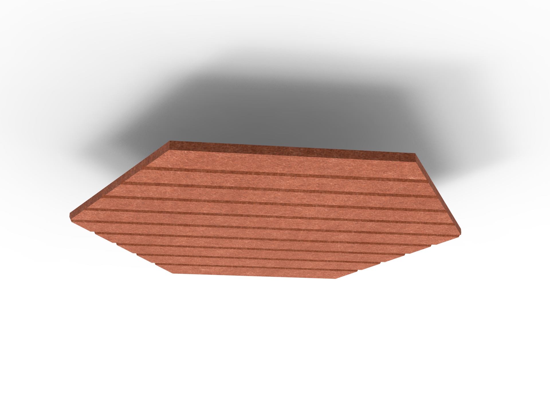 Acouline V Groove Hive Hanging Ceiling Panel – Ember (120) | 1180mm Dia | 24mm Thick | Rapidline