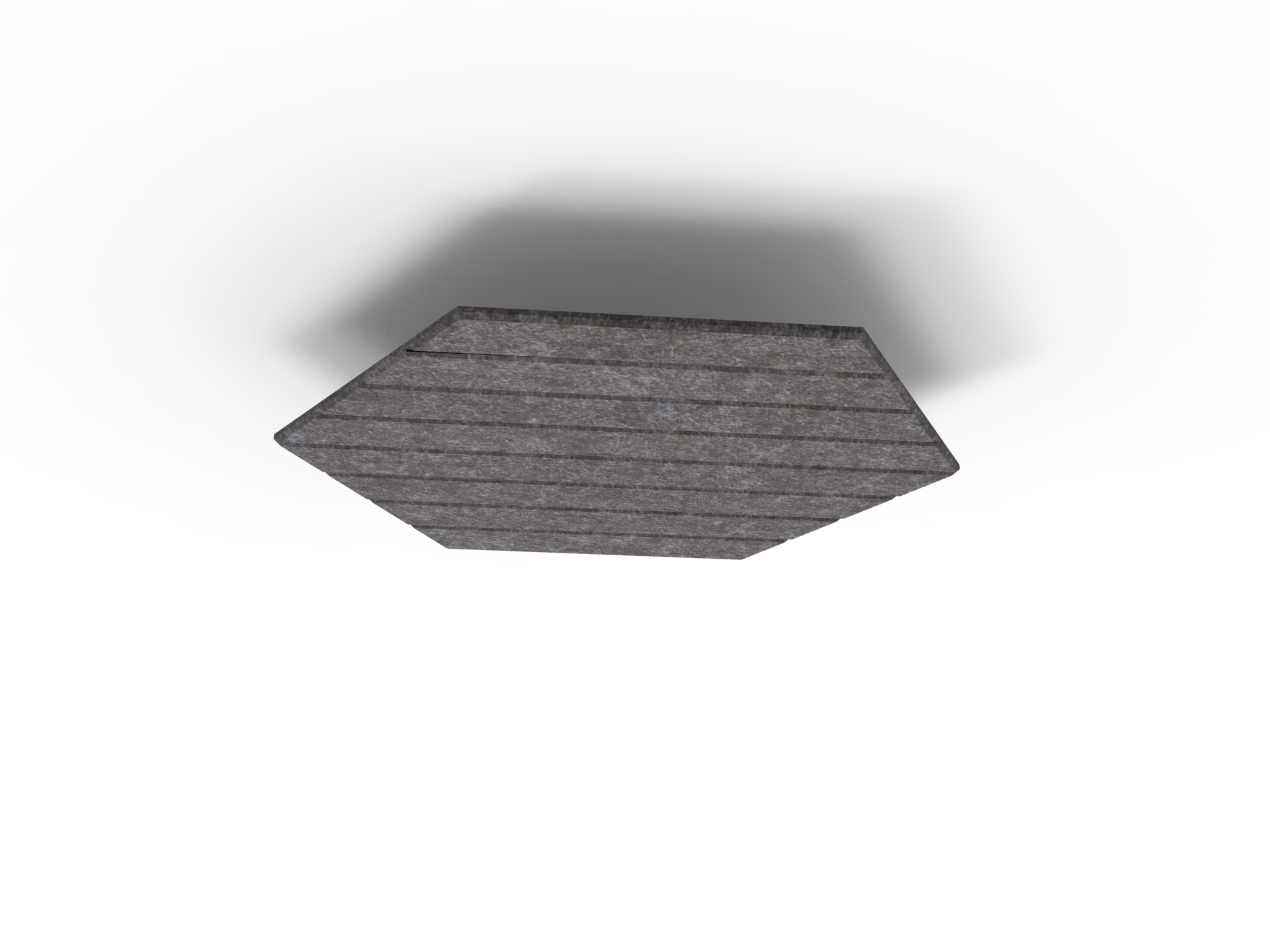 Acouline V Groove Hive Hanging Ceiling Panel – 790mm Dia | Char | 24mm | NRC 0.85