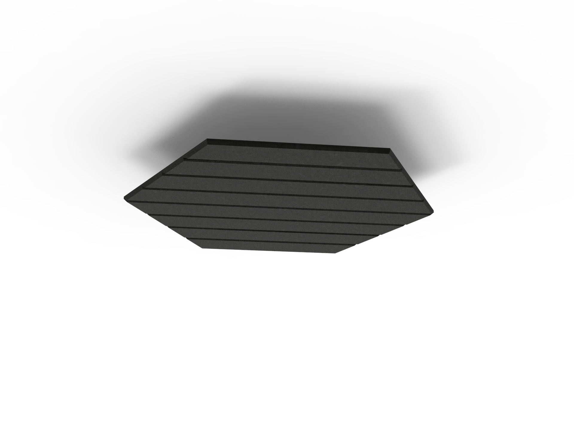 Acouline Hive V-Groove Hanging Ceiling Panel – 790mm Dia | Coal 070 | Rapidline