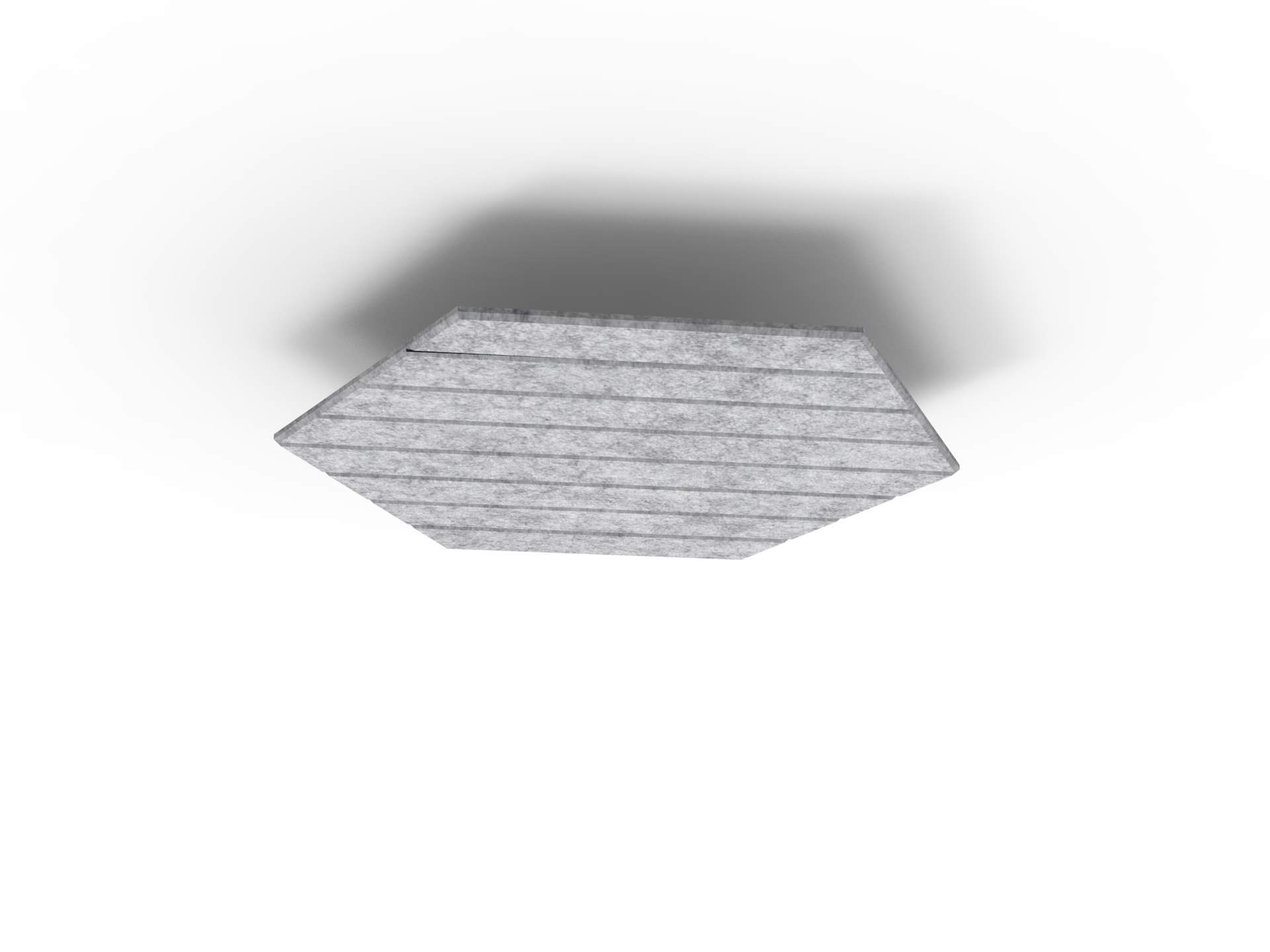 Acouline V Groove Hive Hanging Ceiling Panel – 790mm Dia | Flint | 24mm | NRC 0.85