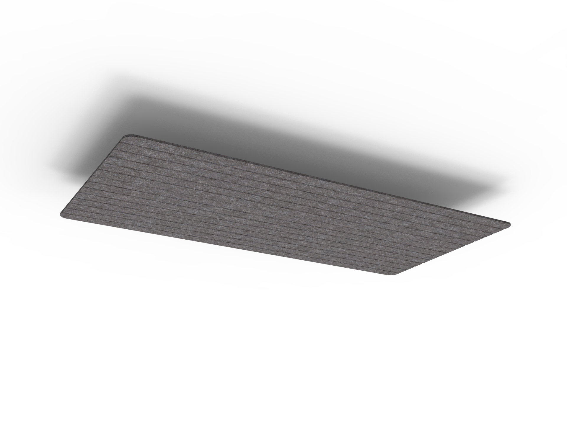 V Groove Ascend Span Hanging Ceiling Panels - 1200mm W x 600mm D x 24mm T - in Char 040