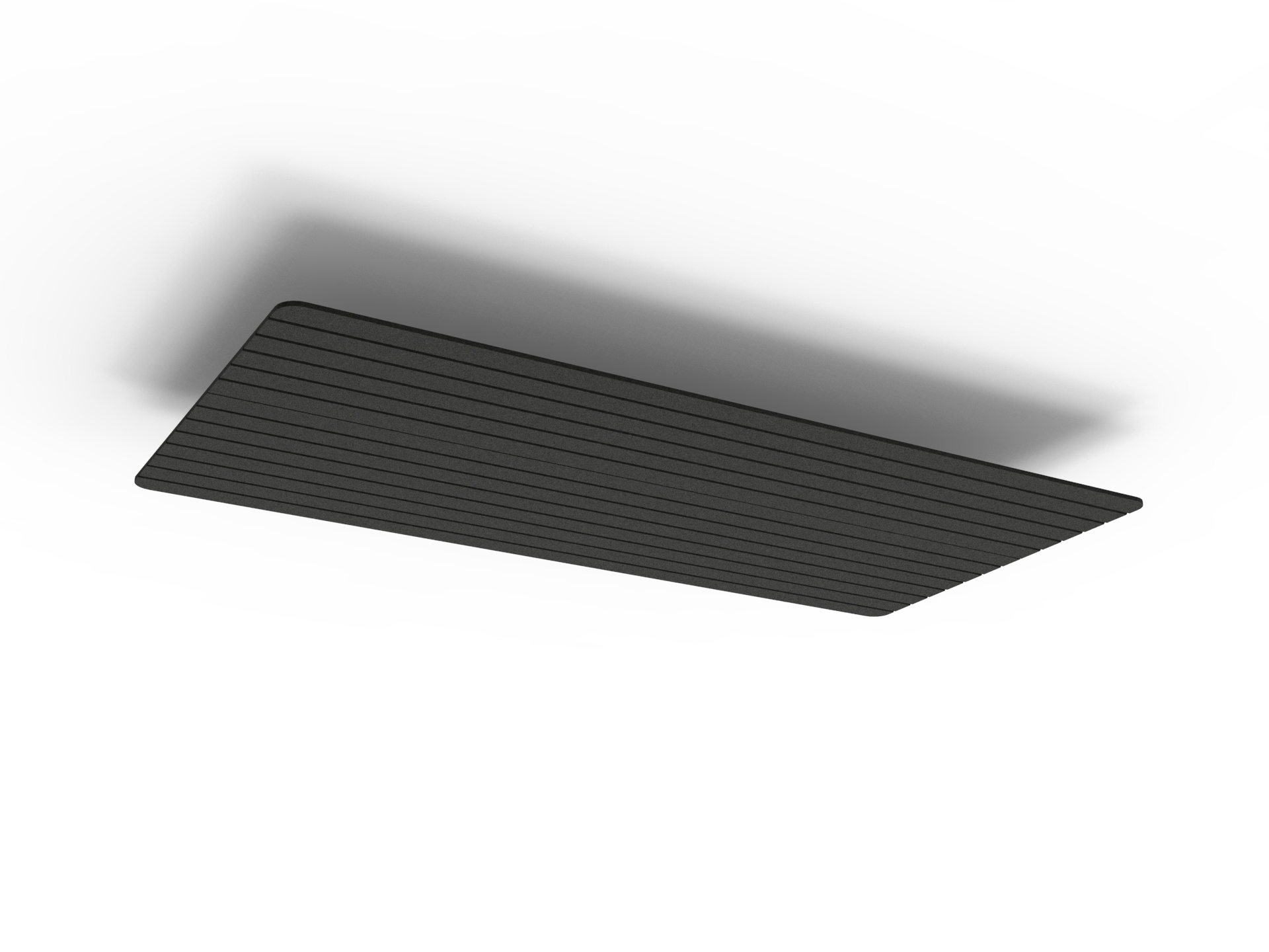 V Groove Ascend Span Hanging Ceiling Panels - 2400mm W x 1200mm D x 24mm T - in Coal 070