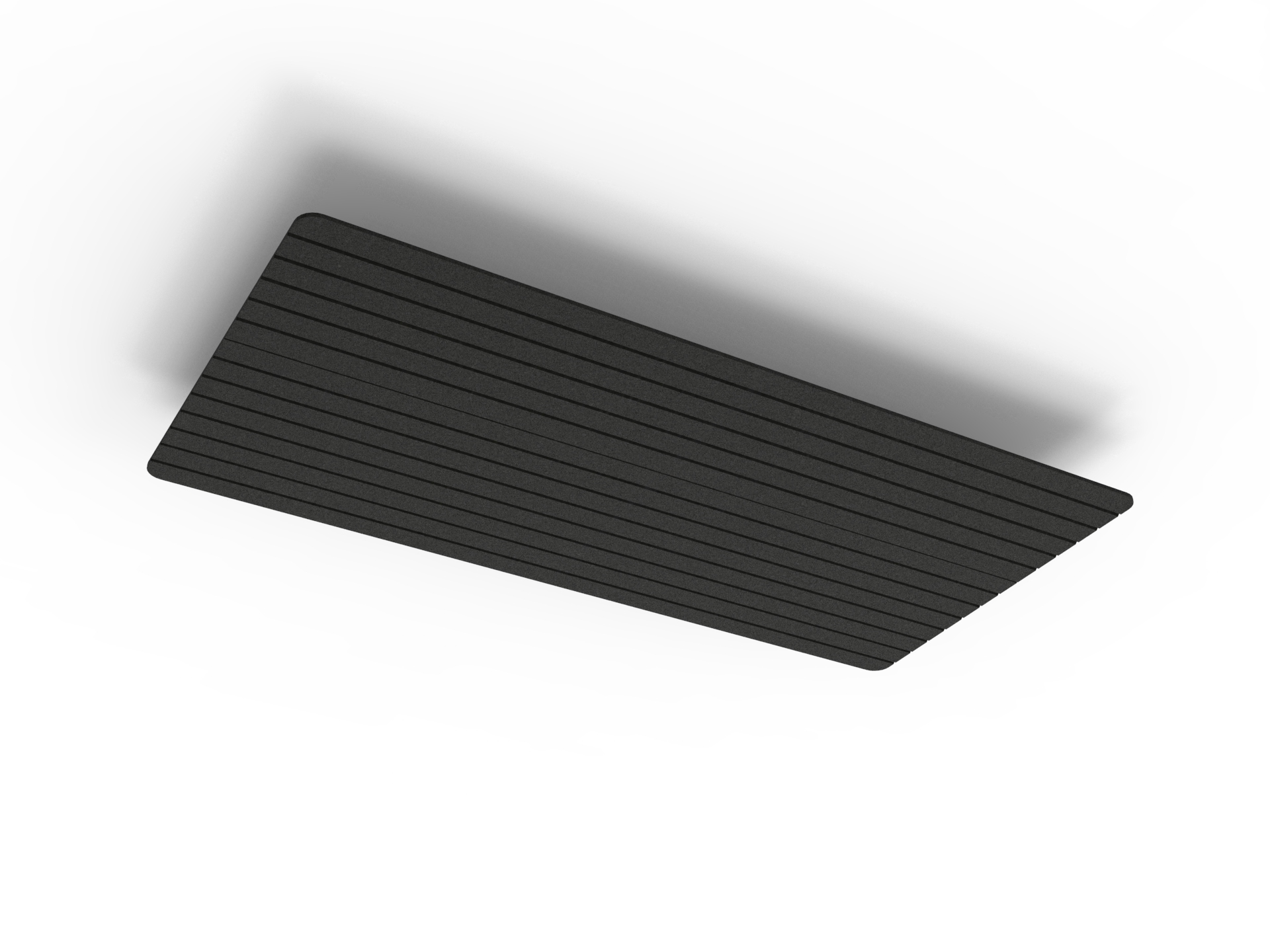V Groove Ascend Span Hanging Ceiling Panels - 2400mm W x 1200mm D x 24mm T - in Coal 070 - Image 2