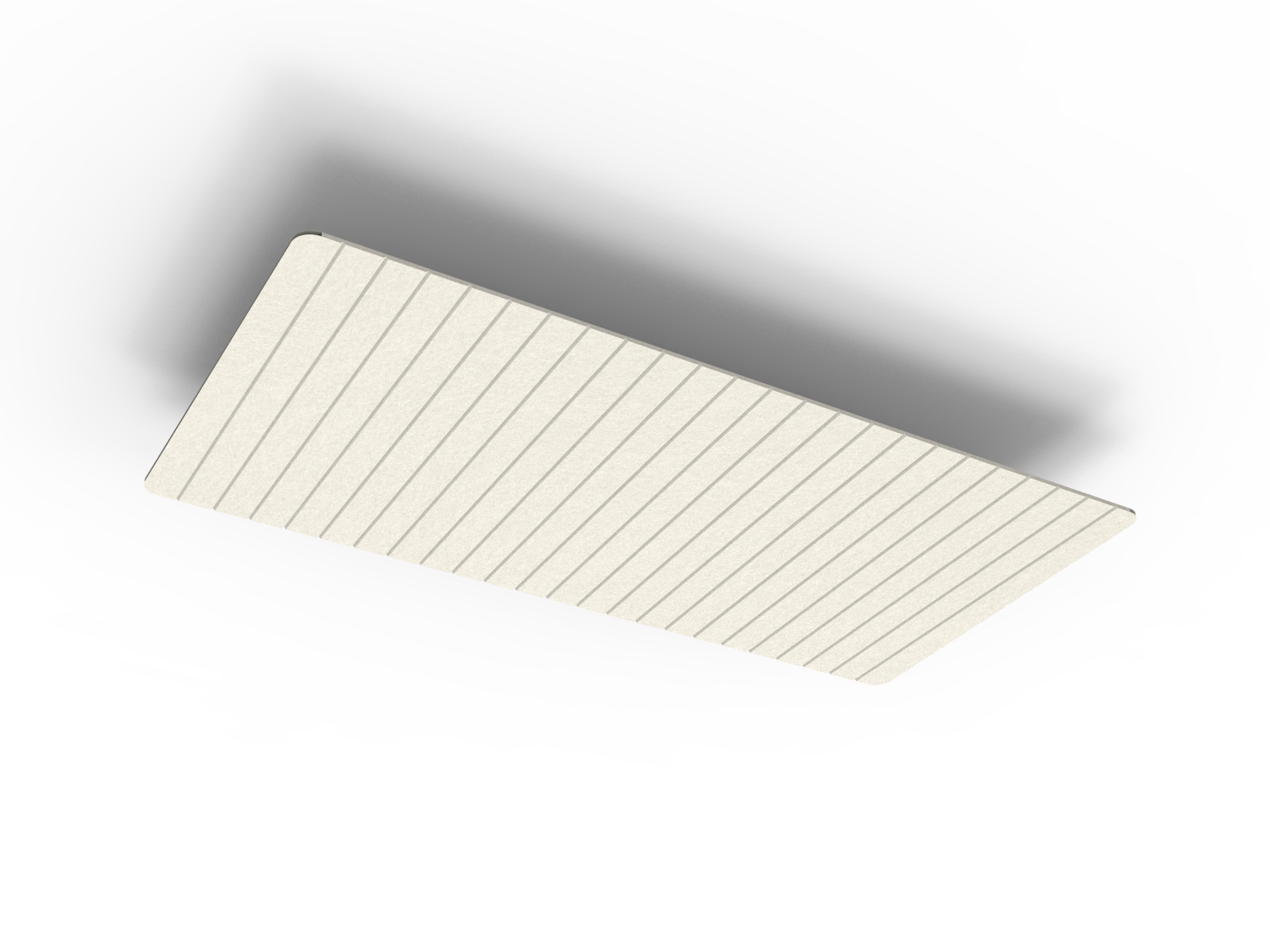 V Groove Horizon Span Hanging Ceiling Panels - 1200mm W x 600mm D x 24mm T - in Frost 380 - Image 2
