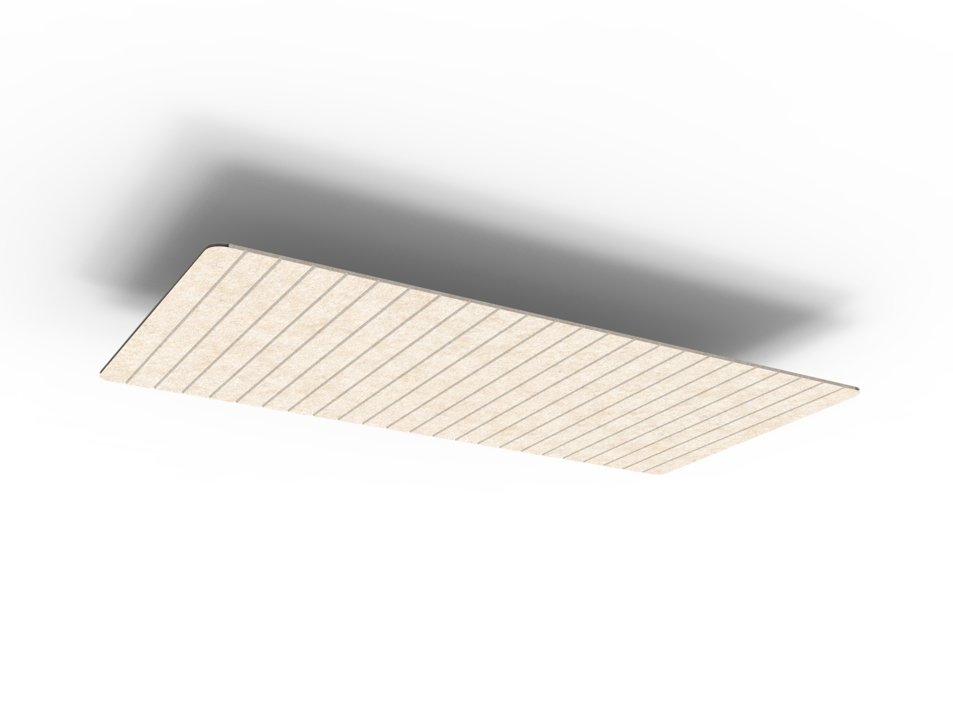 V Groove Horizon Span Hanging Ceiling Panels - 2400mm W x 1200mm D x 24mm T - in Truffle 080
