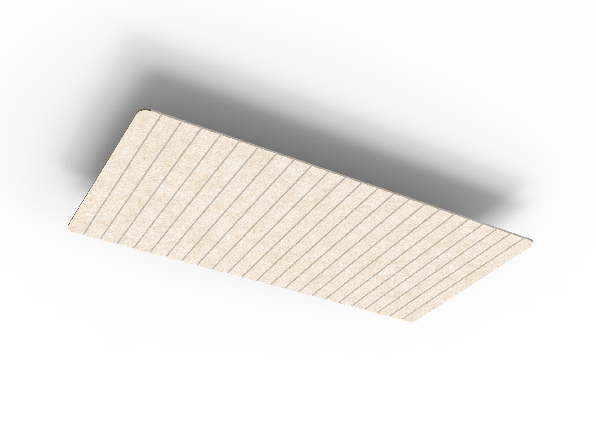 V Groove Horizon Span Hanging Ceiling Panels - 2400mm W x 1200mm D x 24mm T - in Truffle 080 - Image 2