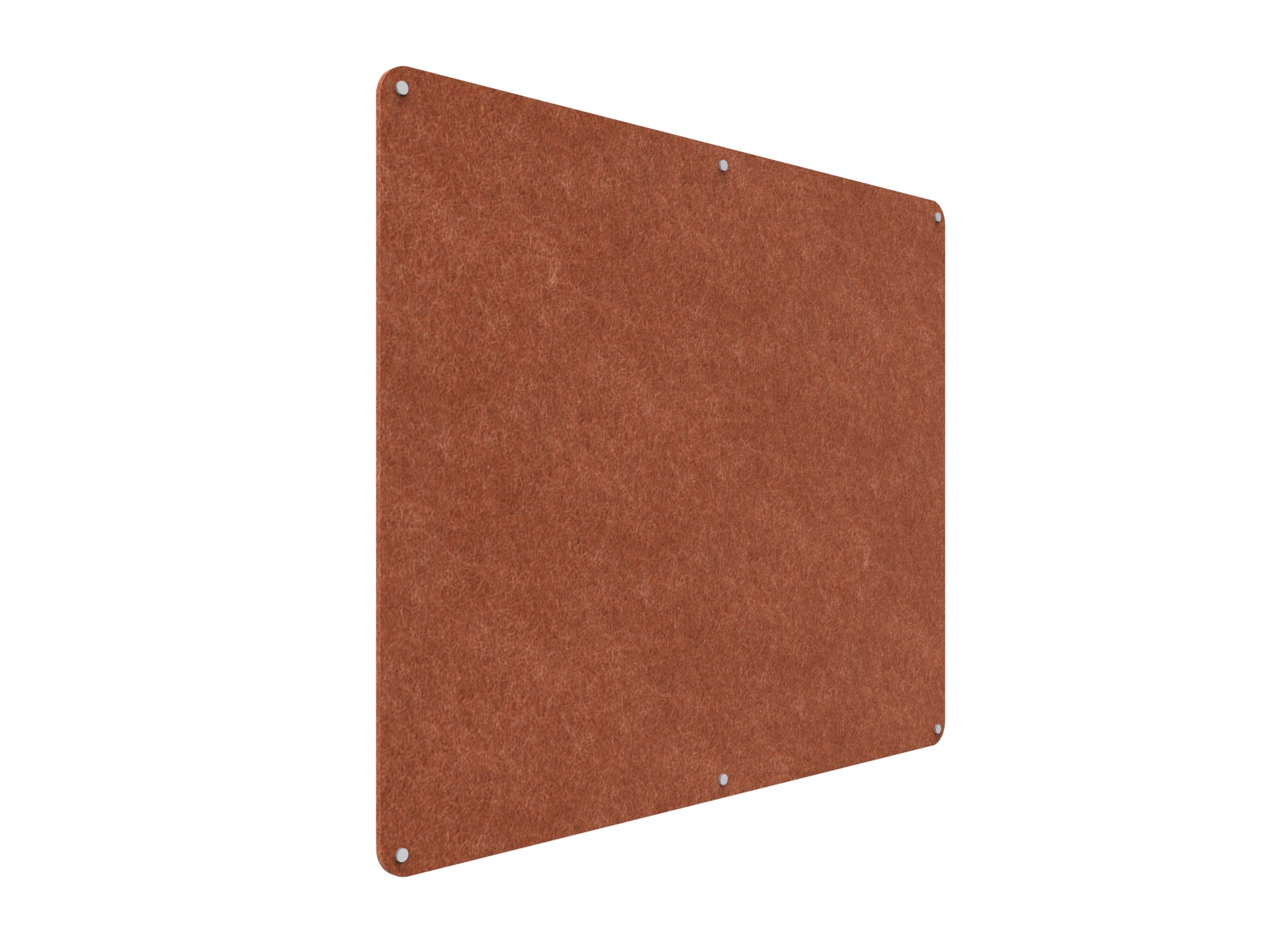 Acouline Frameless Pinboard - 1500mm x 1200mm x 12mm T - in Ember 120 - Image 2
