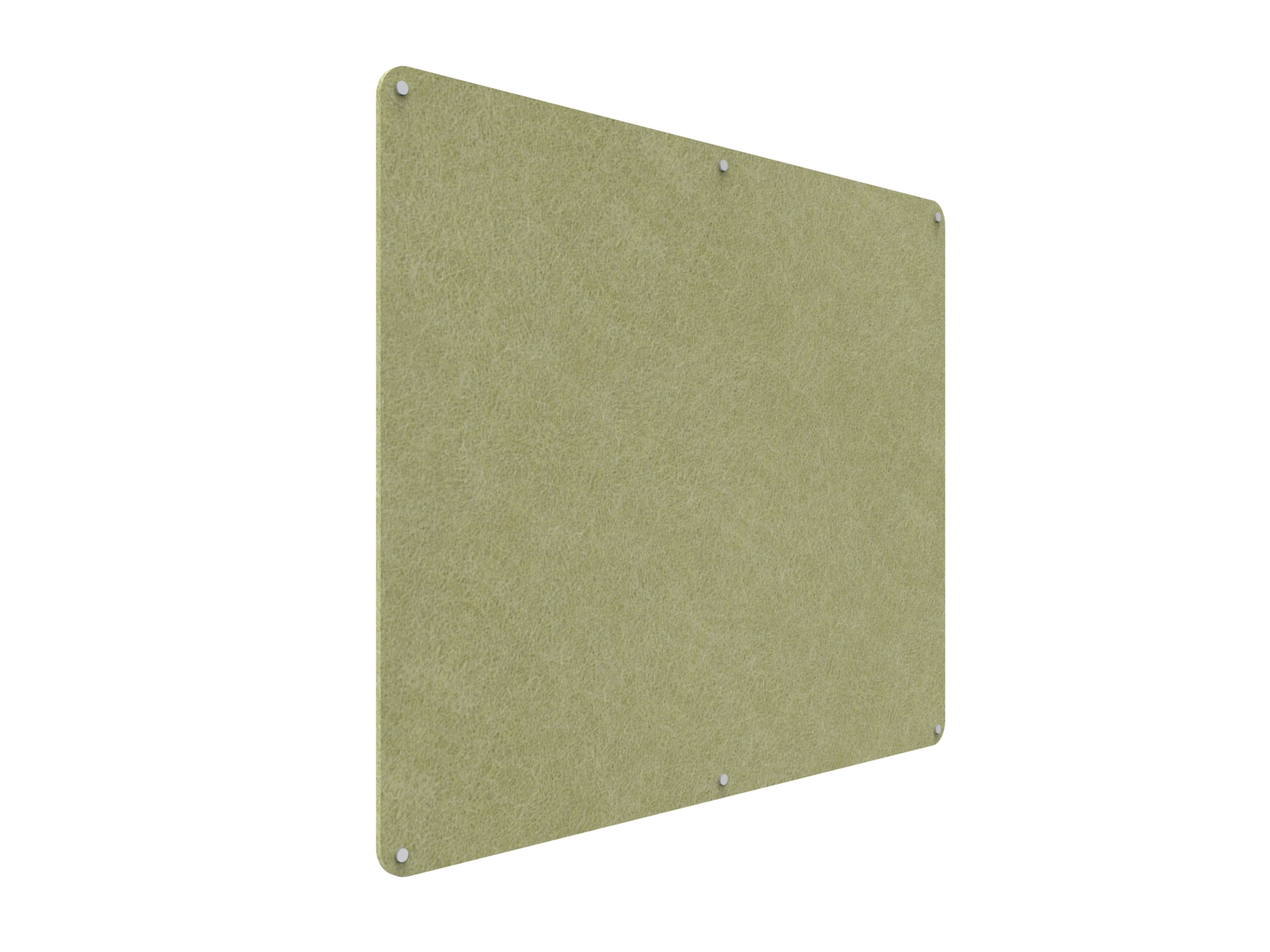 Acouline Frameless Pinboard - 1500mm x 1200mm x 12mm T - in Fern 420 - Image 2