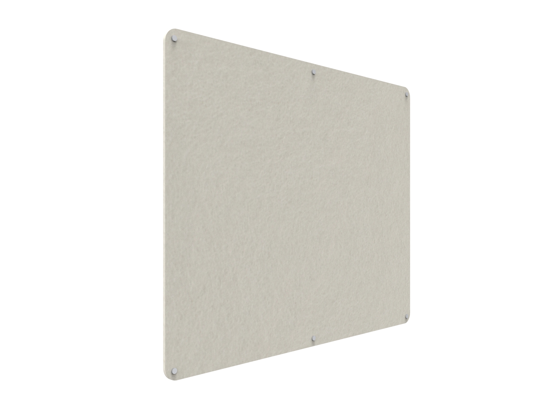 Acouline Frameless Pinboard - 1500mm x 1200mm x 12mm T - in Frost 380 - Image 2