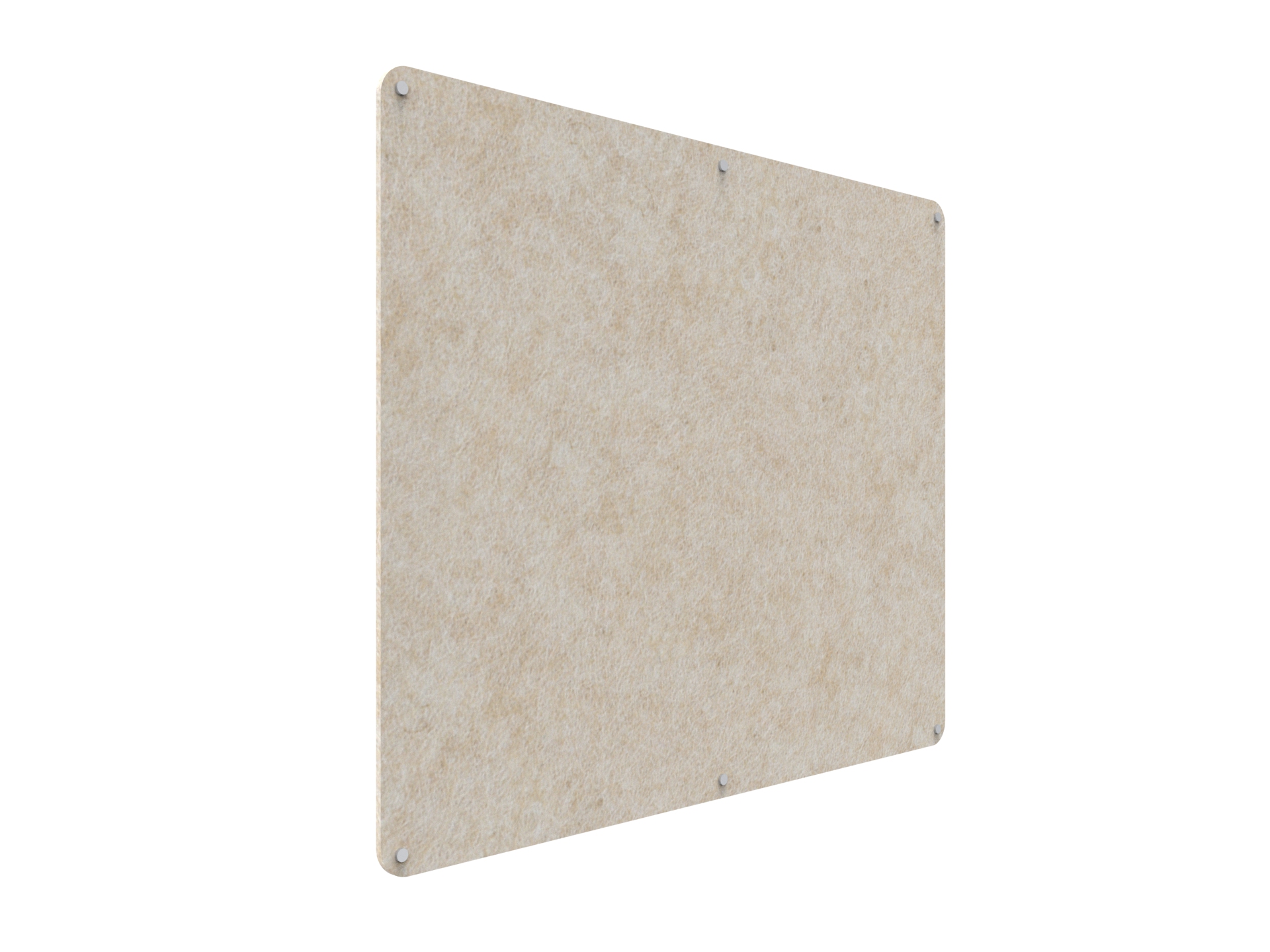 Acouline Frameless Pinboard - 1500mm x 1200mm x 12mm T - in Truffle 080 - Image 2