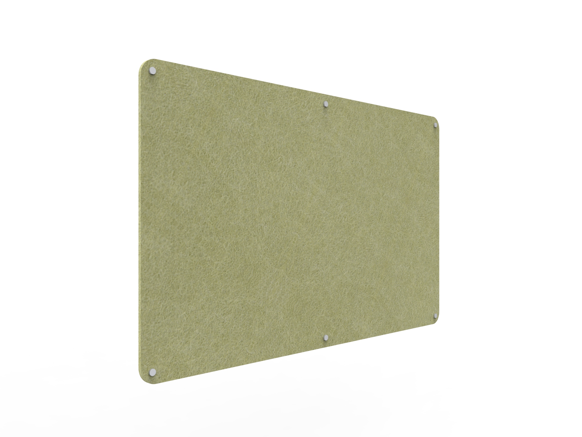 Acouline Frameless Pinboard - 1500mm x 900mm x 12mm T - in Fern 420 - Image 2